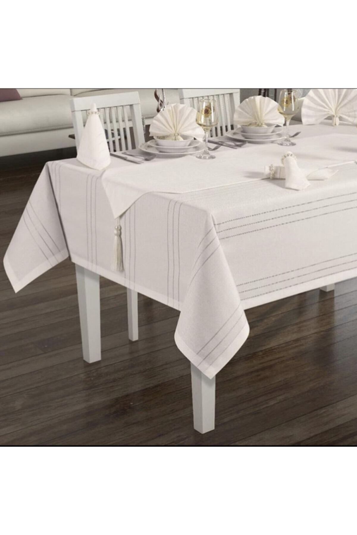 Cardea Home Collection Colber Masa Örtüsü Takımı 12 Kişilik 26 Parça