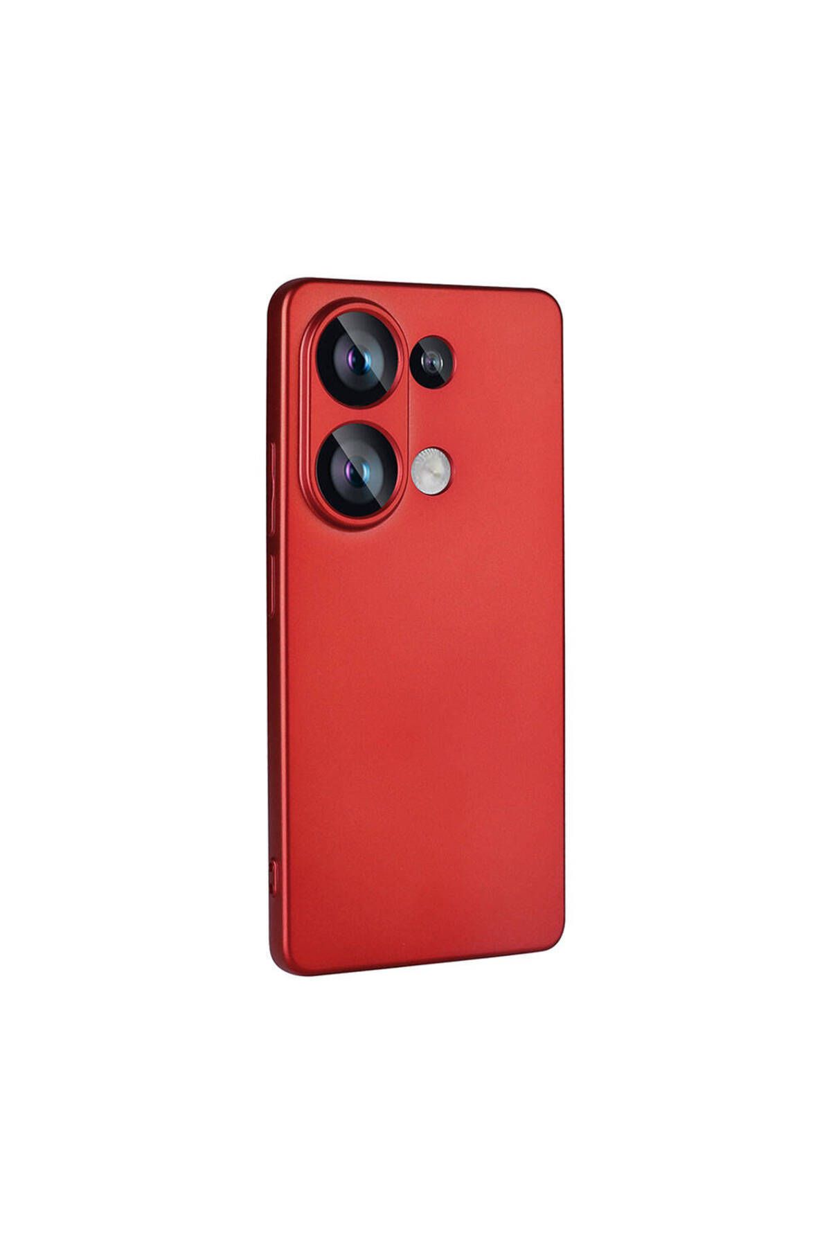 HTstore Xiaomi Uyumlu Redmi Note 13 4G Kılıf Zore Premier Silikon Kapak-Kırmızı