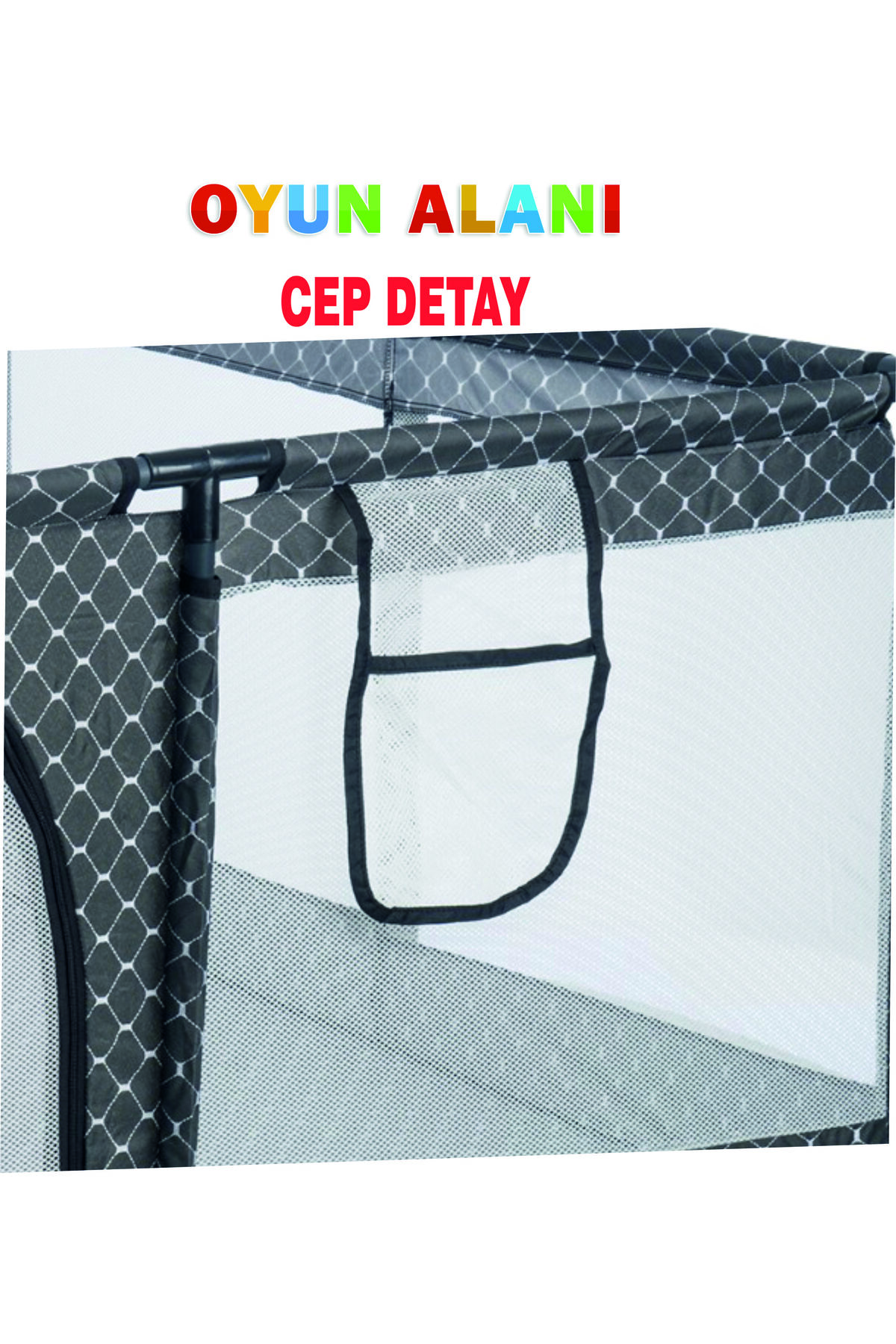 liabebek Icon KARE Koruyucu Bebek Ve Çocuk Oyun Alanı 120x120cm ANTRASİT fotoğrafı 5 (önizleme)