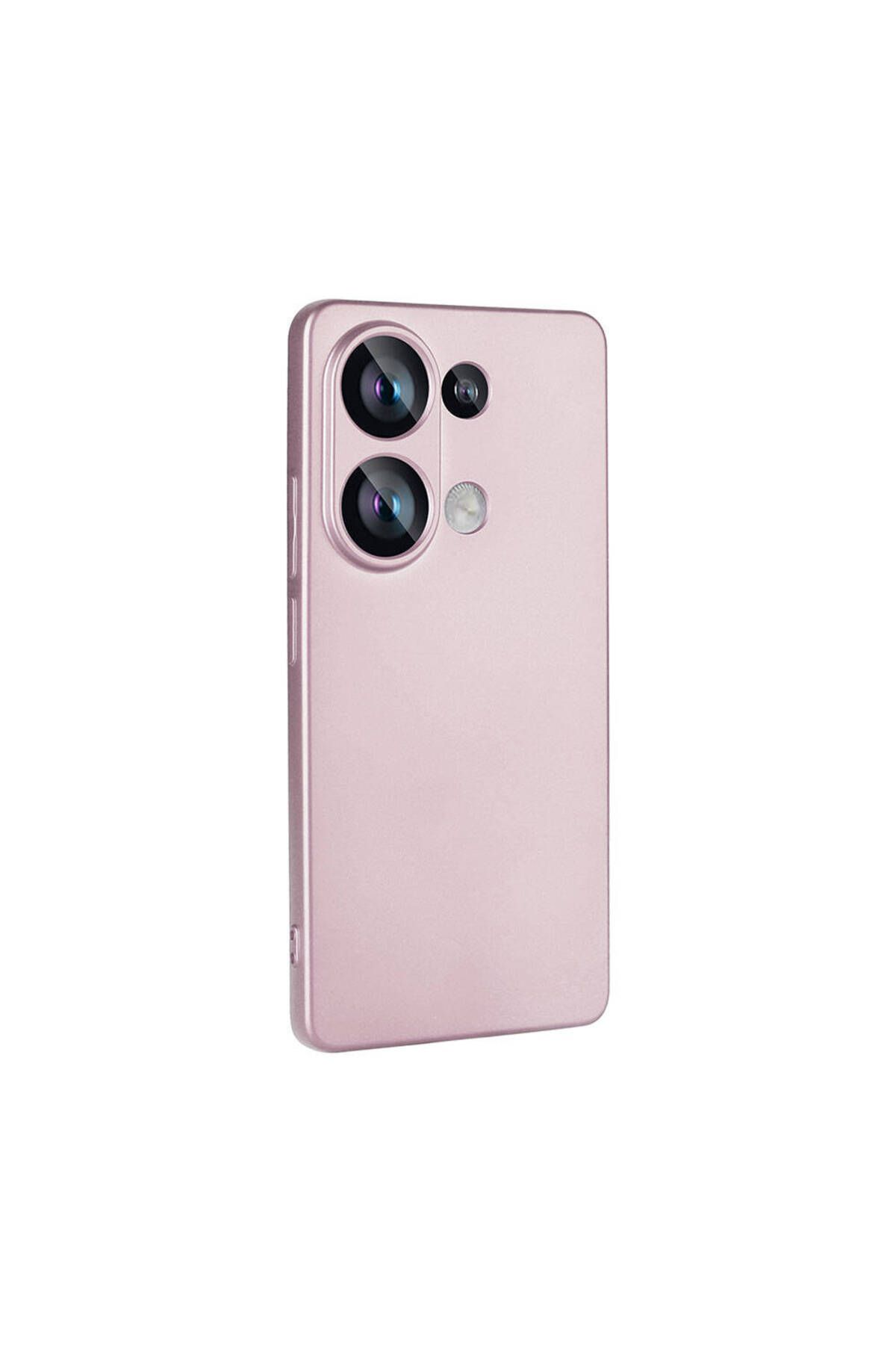 HTstore Xiaomi Uyumlu Redmi Note 13 4G Kılıf Zore Premier Silikon Kapak-Rose gold