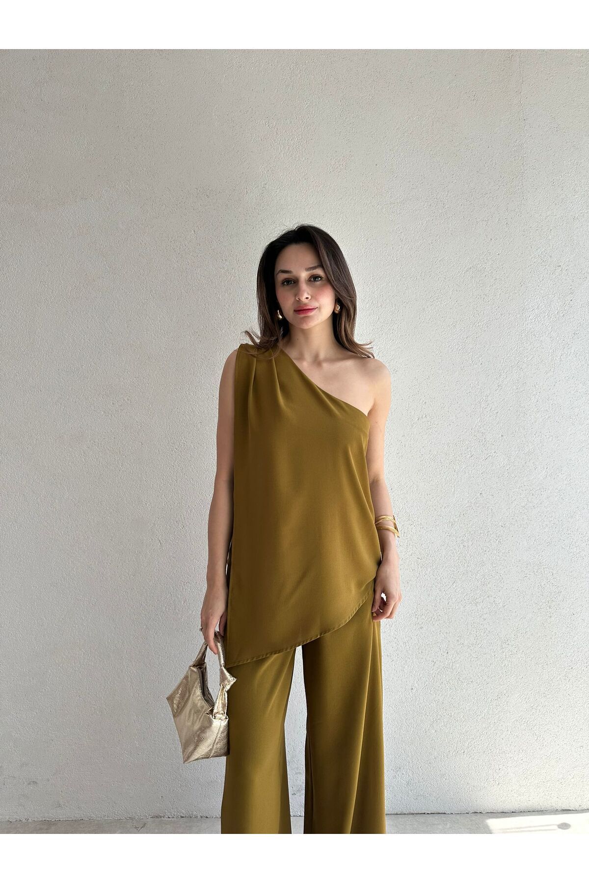 Mooi Butik DENVER Takım 6744 - Yağ Yeşili