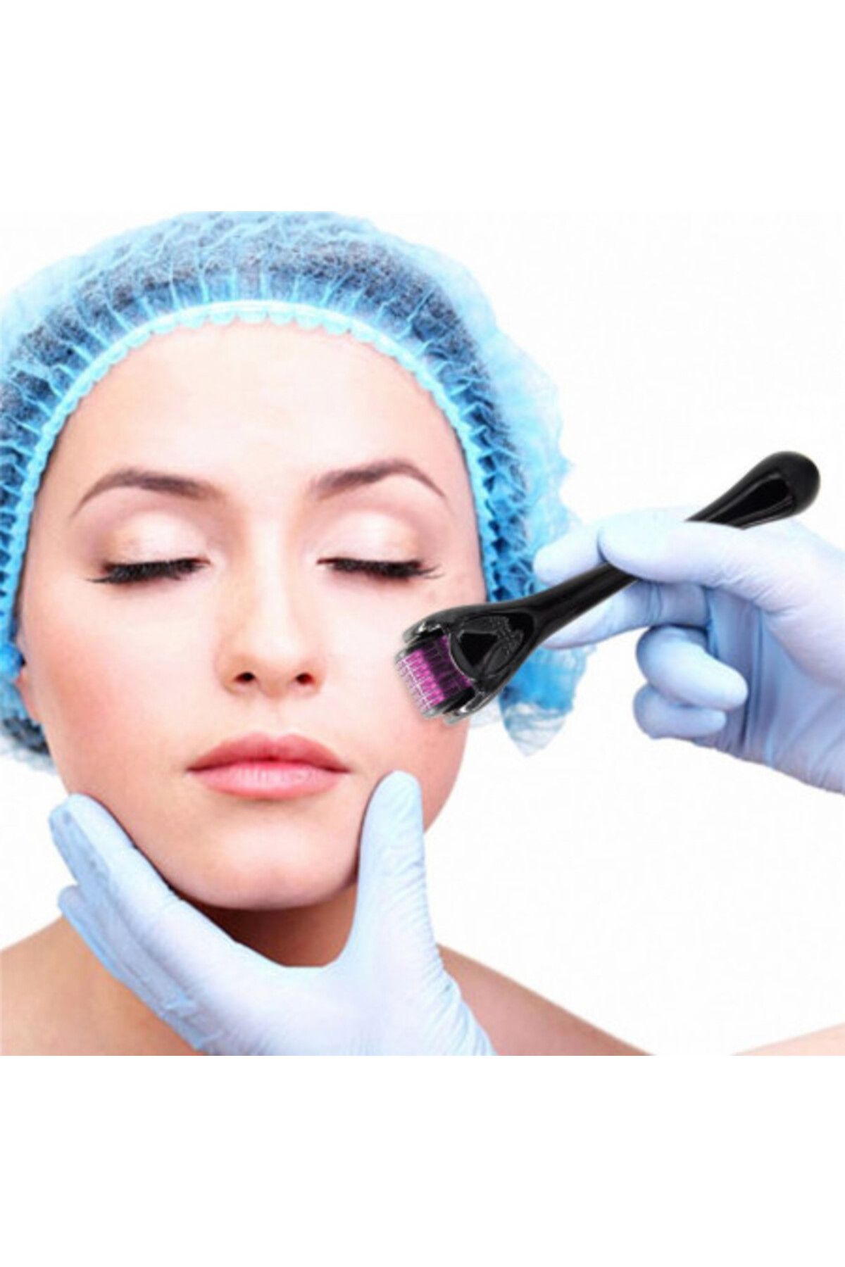 OEM Aparat Masaj Facial Dermaroller Pentru Regenerarea Pielii, 540 Ace Din Titan, 0.75 Mm - One Size
