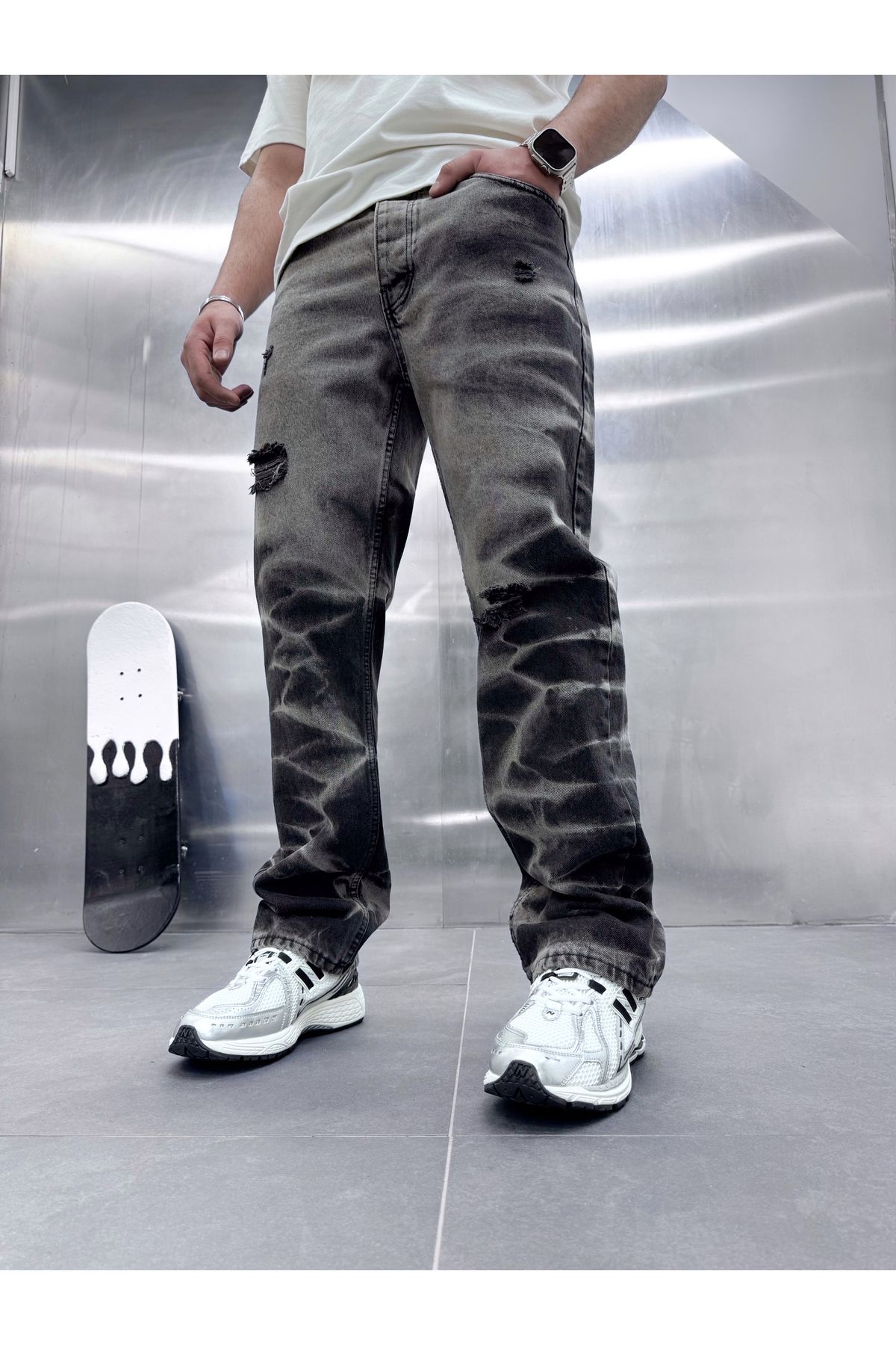 Deep Black Jeans YENİ SEZON ERKEK BAGGY JEANS
