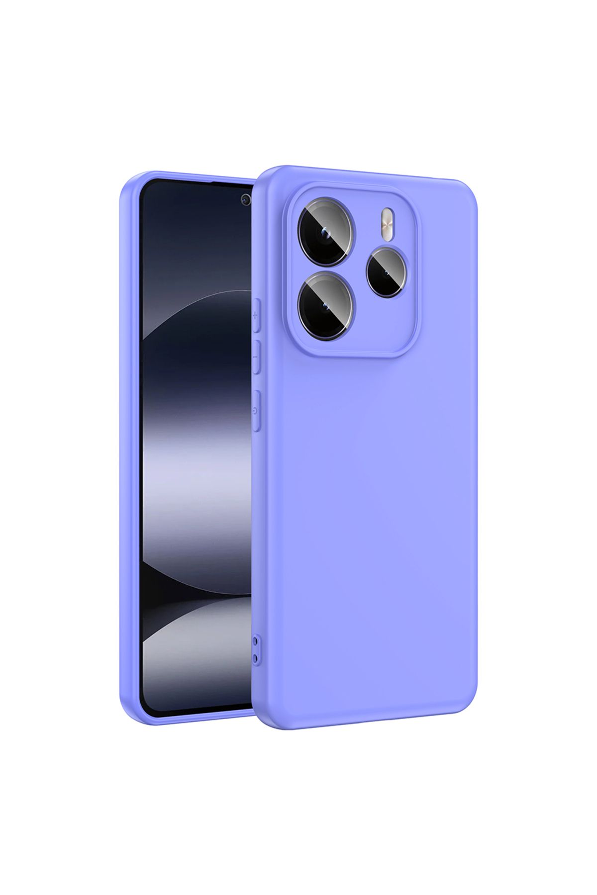 HTstore Xiaomi Uyumlu Redmi Note 14 5G Kılıf Zore Mara Lansman Kapak-Lila