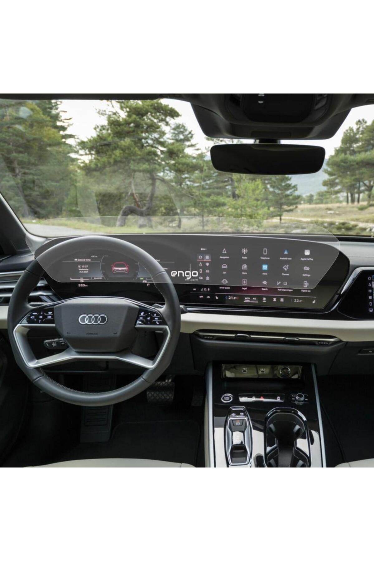 Engo-Audi Q6 Matte Screen Protector Digital Instrument and Multimedia 3