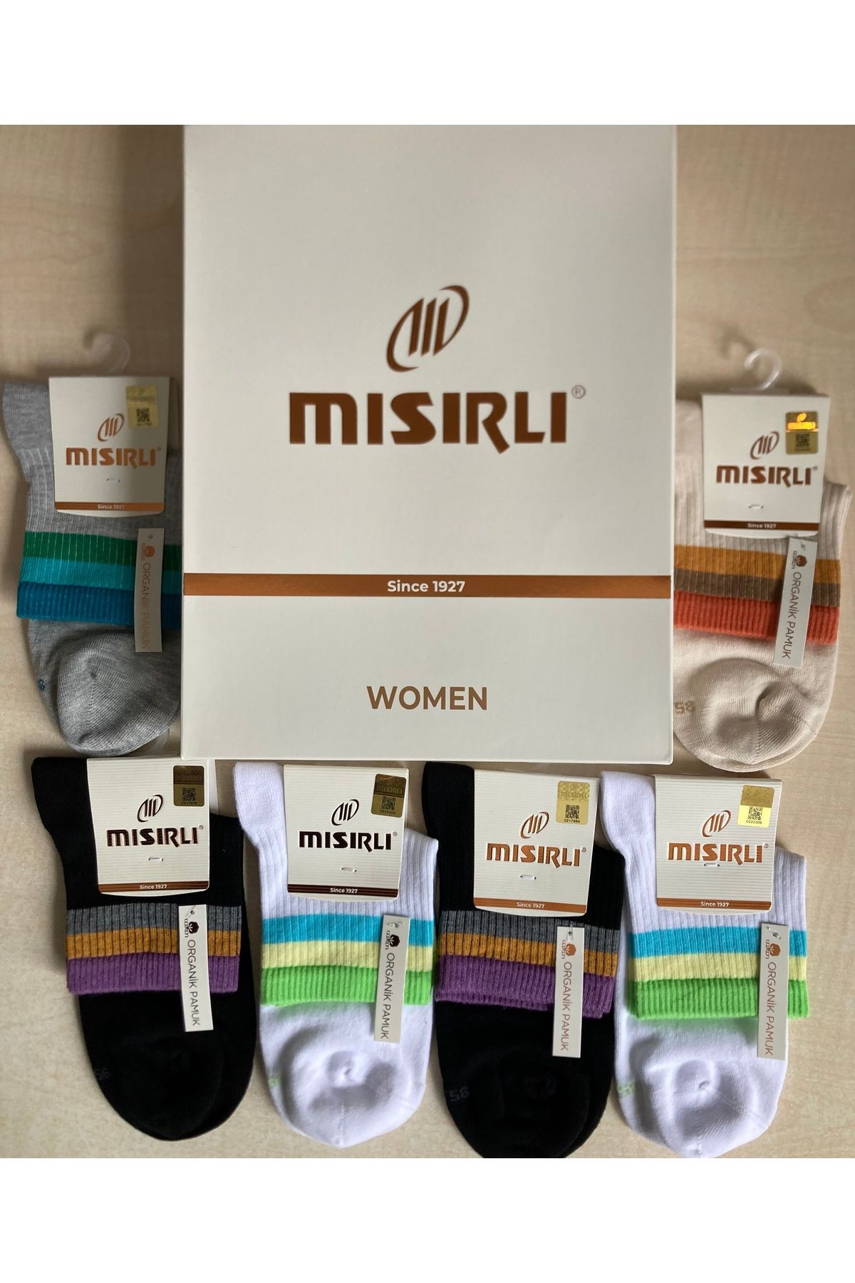 Mısırlı Mısırlı Organik Pamuk Kısa Konç Dikişsiz Konforlu Çorap 6'lı Paket