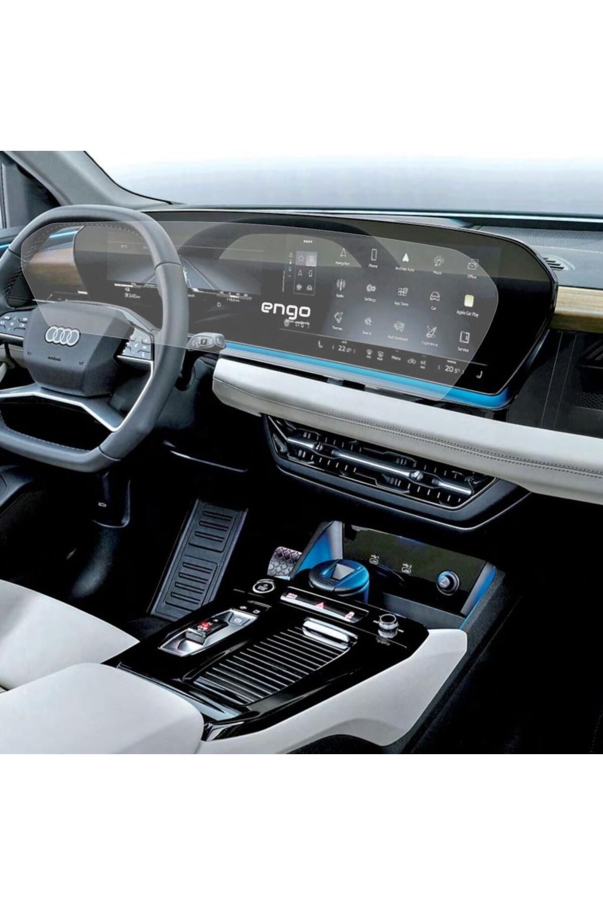 Engo-Audi Q6 Matte Screen Protector Digital Instrument and Multimedia 2