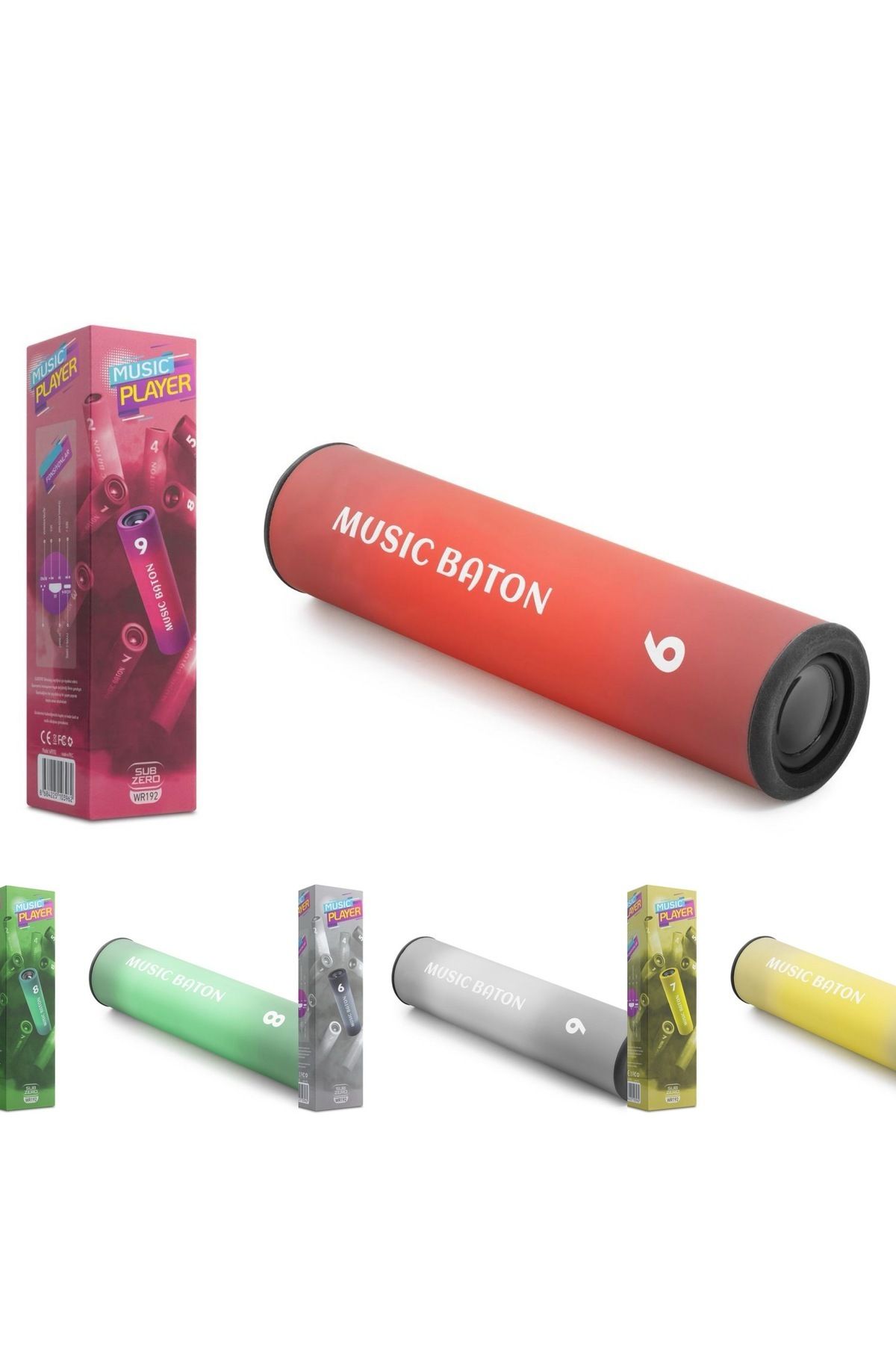 hope try WR192 BLUETOOTH HOPARLÖR GRİ-SARI KIRMIZI- YEŞİL