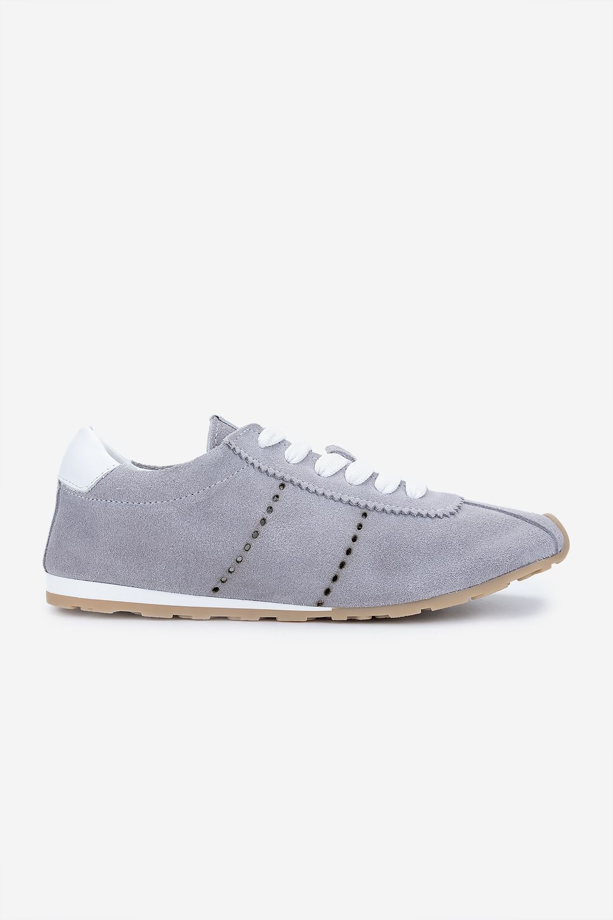 Valmenti Kadın Hakiki Deri Gri Sneakers & Spor Ayakkabı