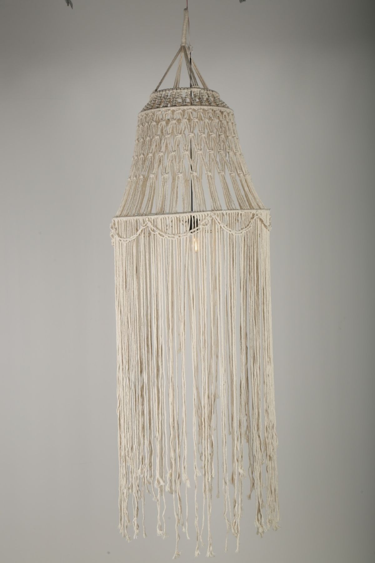 JASMIN CONCEPTS 60X150cm Makrome Chandalier Krem