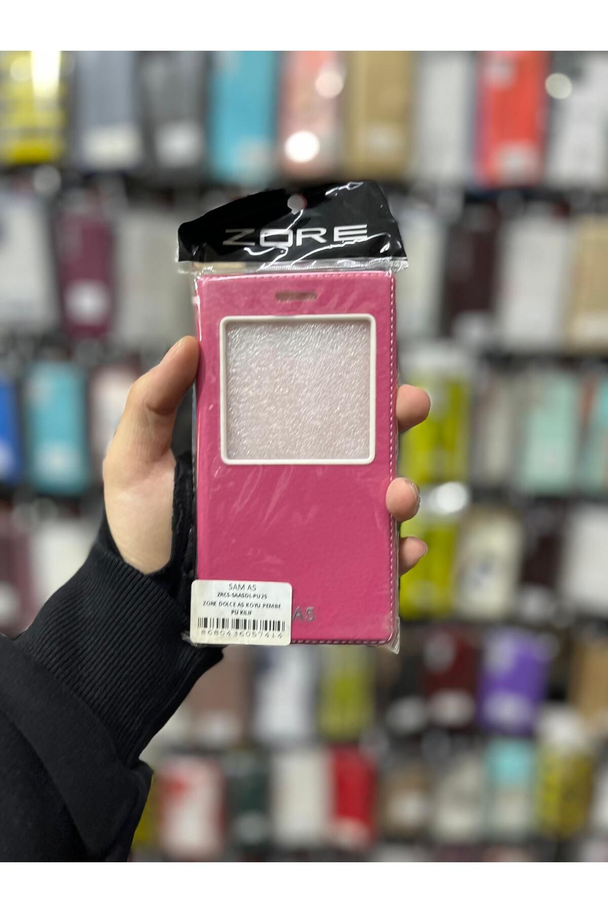 zore Samsung A5 Dolce Kapaklı Kılıf