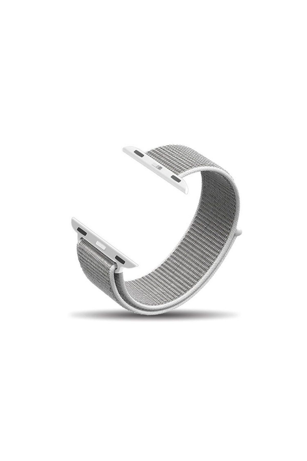 REDz Accessories-Curea sport, compatibilă cu Apple Watch, textilă, albă - 38/40/41 mm 3