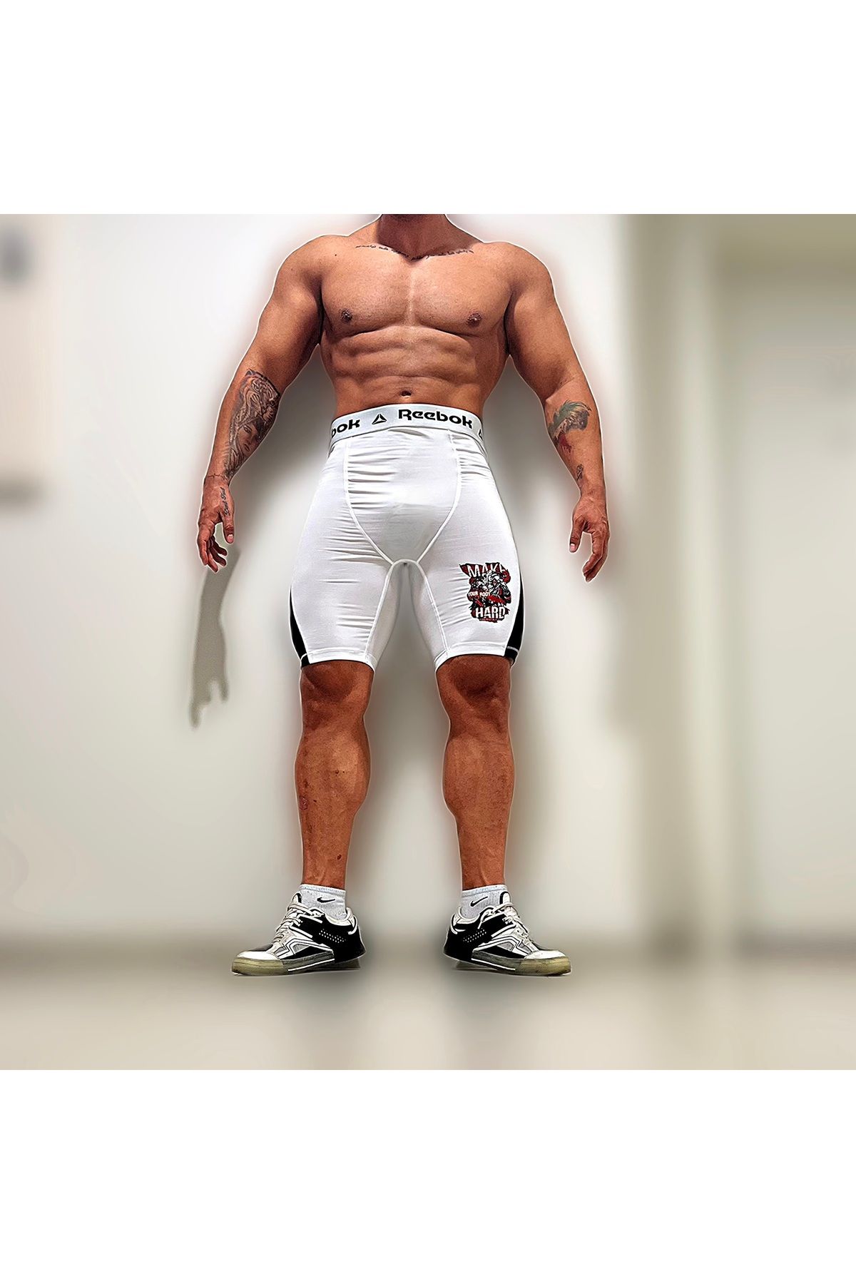 Arianutrition Erkek Fitnes Kapri-spor Şort Altı Için Uygun-dar Kalıp Bir Beden Büyük Alın