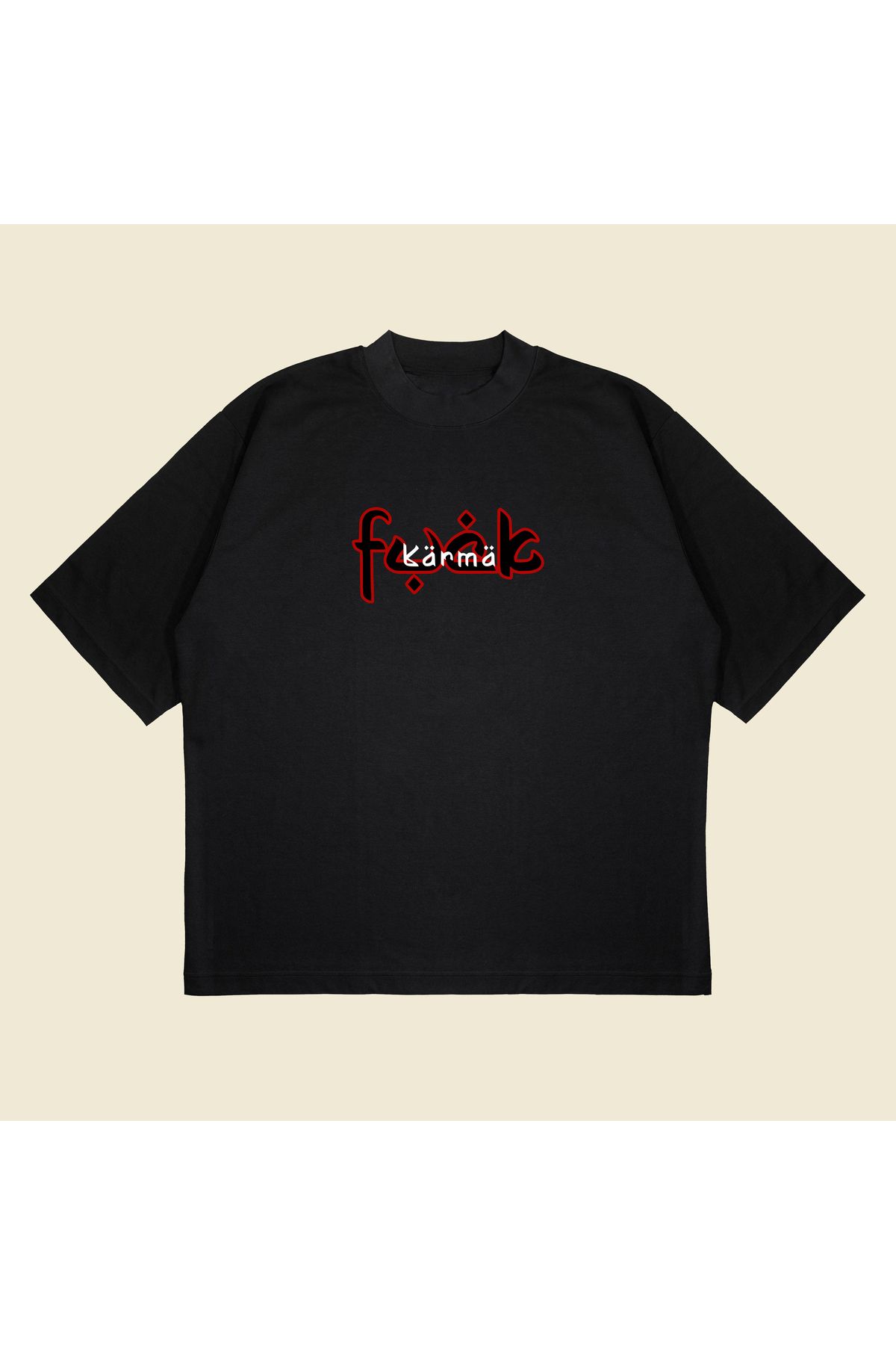 Tarzsokak Karma Boxy Fit Oversize Unisex Tshirt – Baskılı Tişört |