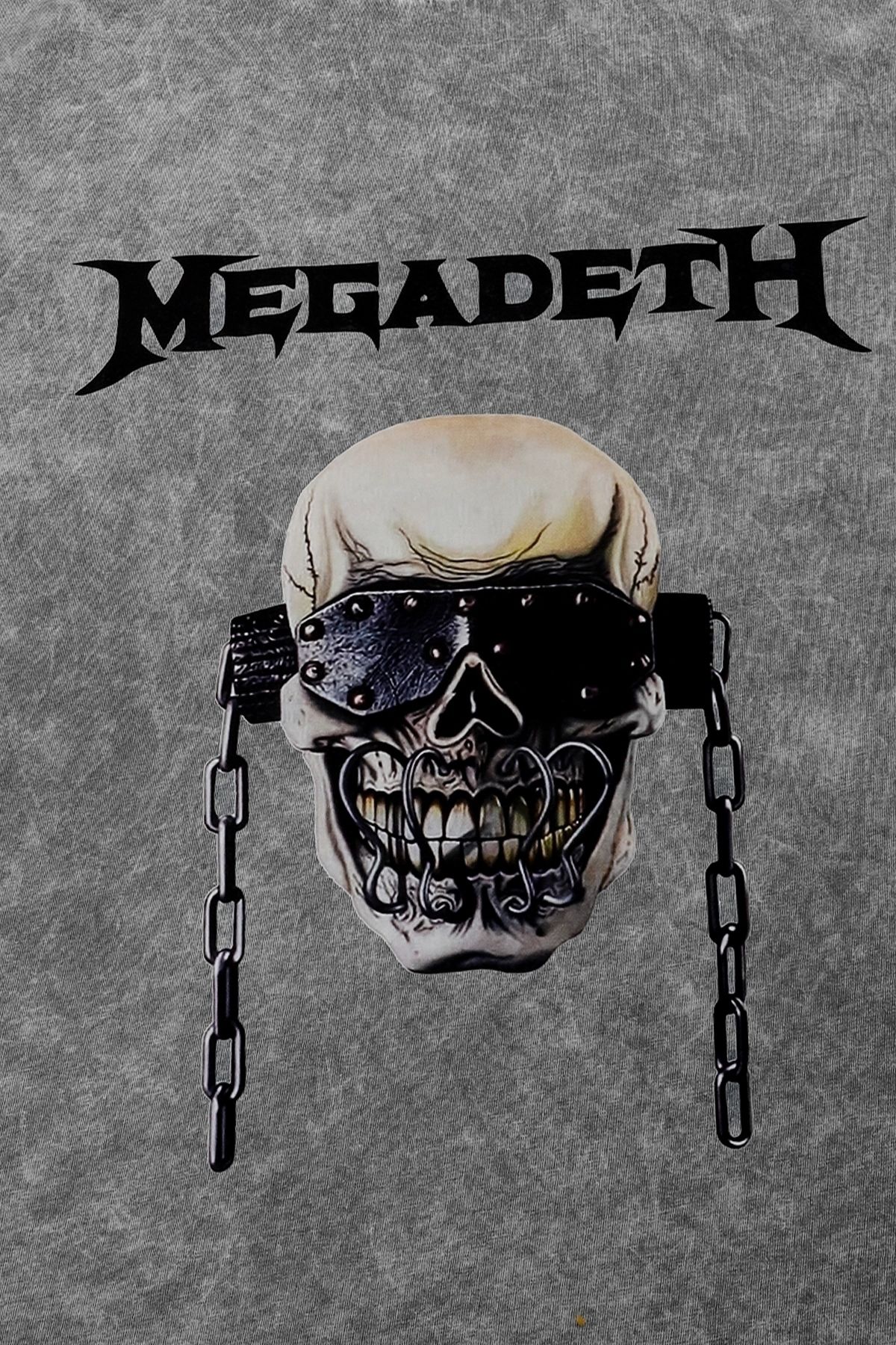 Tarzsokak Adrift Megadeth Baskılı Beyaz Yıkamalı Unisex Oversize