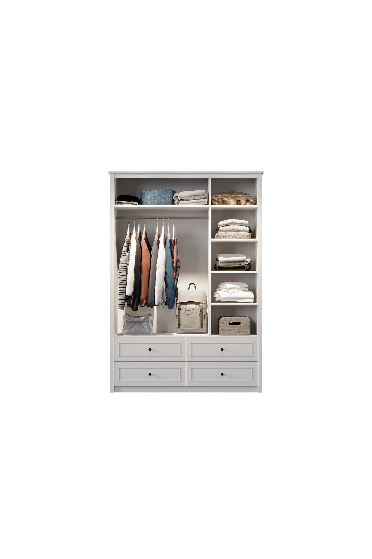 Almila Sento Moon 3 Kapaklı ve Çekmeceli Dolap fotoğrafı 6 (önizleme)