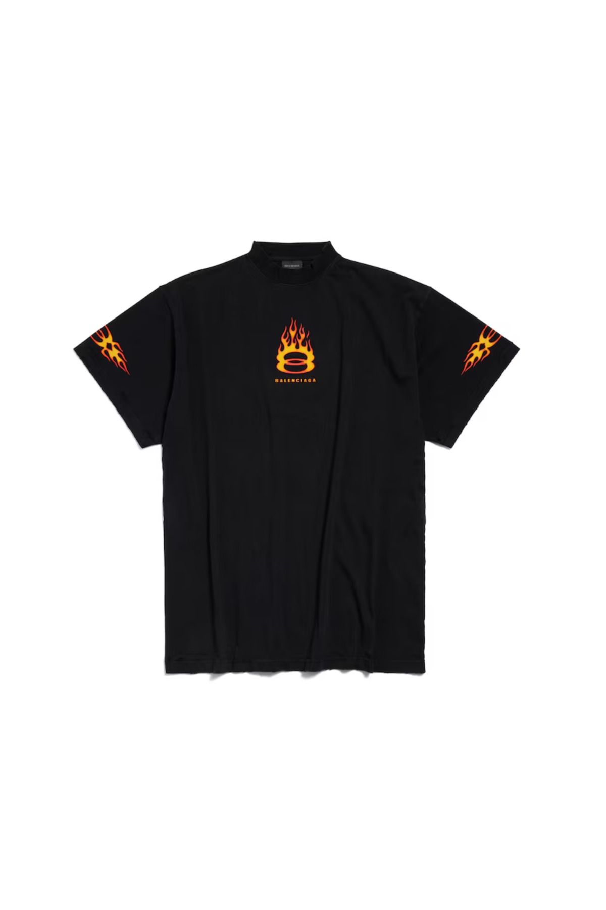 BrandsBoutique BB Burning Unity Oversize Fit Siyah Tshirt