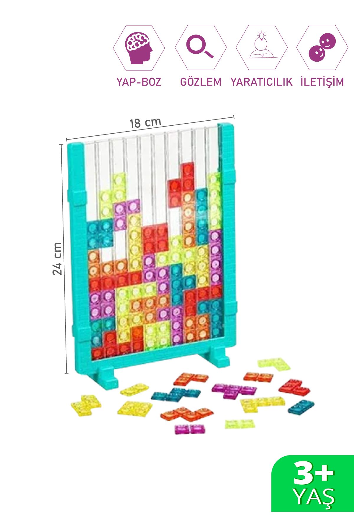 SmartFox-Matrix Tetris - Screenless Activity Educational Brick Game 5