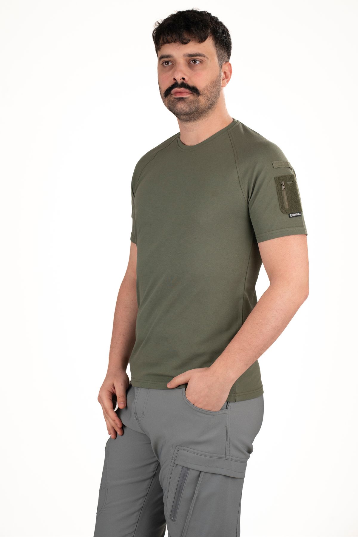 NKYSTORE Taktik Tişört – Cepli Kol Tasarımı, Nefes Alabilir Kumaş