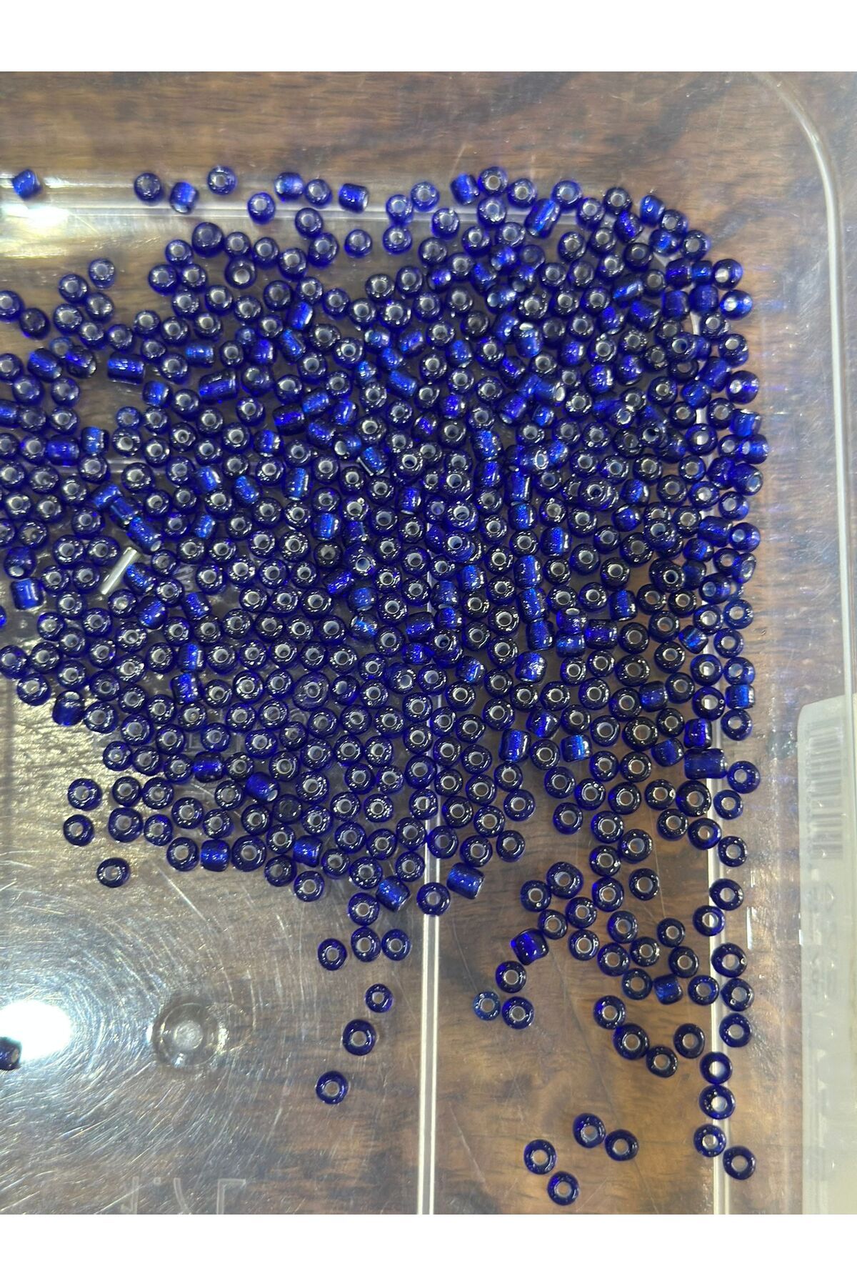 Gönülden Tasarım 25 GR 4 MM TOMBUL BONCUK OYA YAZMA TAKI BONCUĞU MAVİ