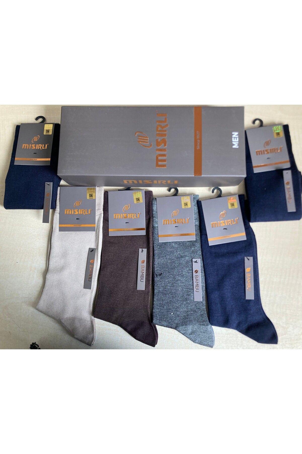 Mısırlı Erkek Dikişsiz Konforlu Lakos Bambu Kumaş Çorap 6 Lı Paket