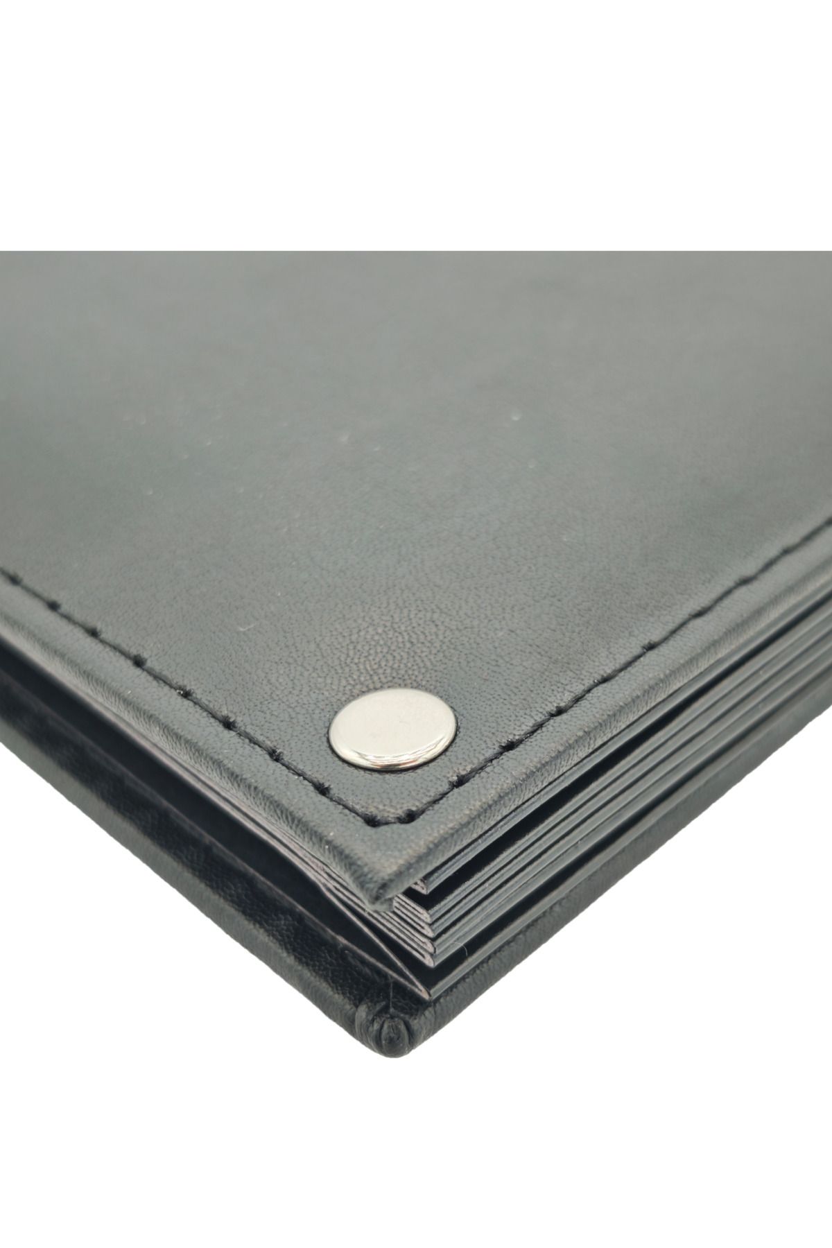 ankara menü-Black Leather Signature Folder - Mapa Presentation File - Document Folder (5 Leafs) 3