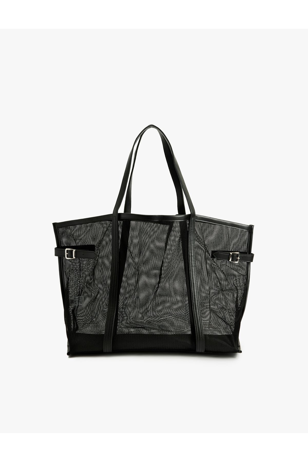 Koton Saplı Metal Tokalı File Tote Çanta