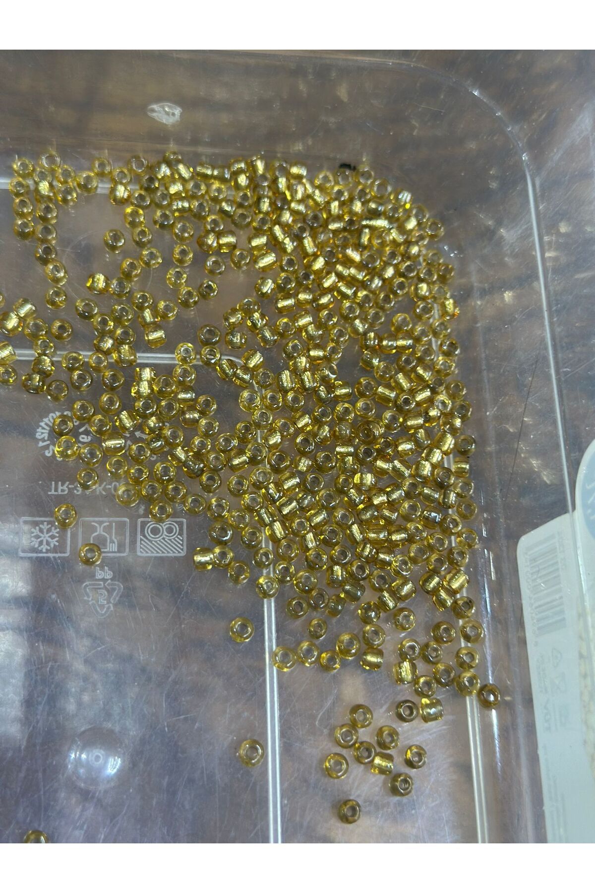 Gönülden Tasarım 25 GR 4 MM TOMBUL BONCUK OYA YAZMA TAKI BONCUĞU Sarı