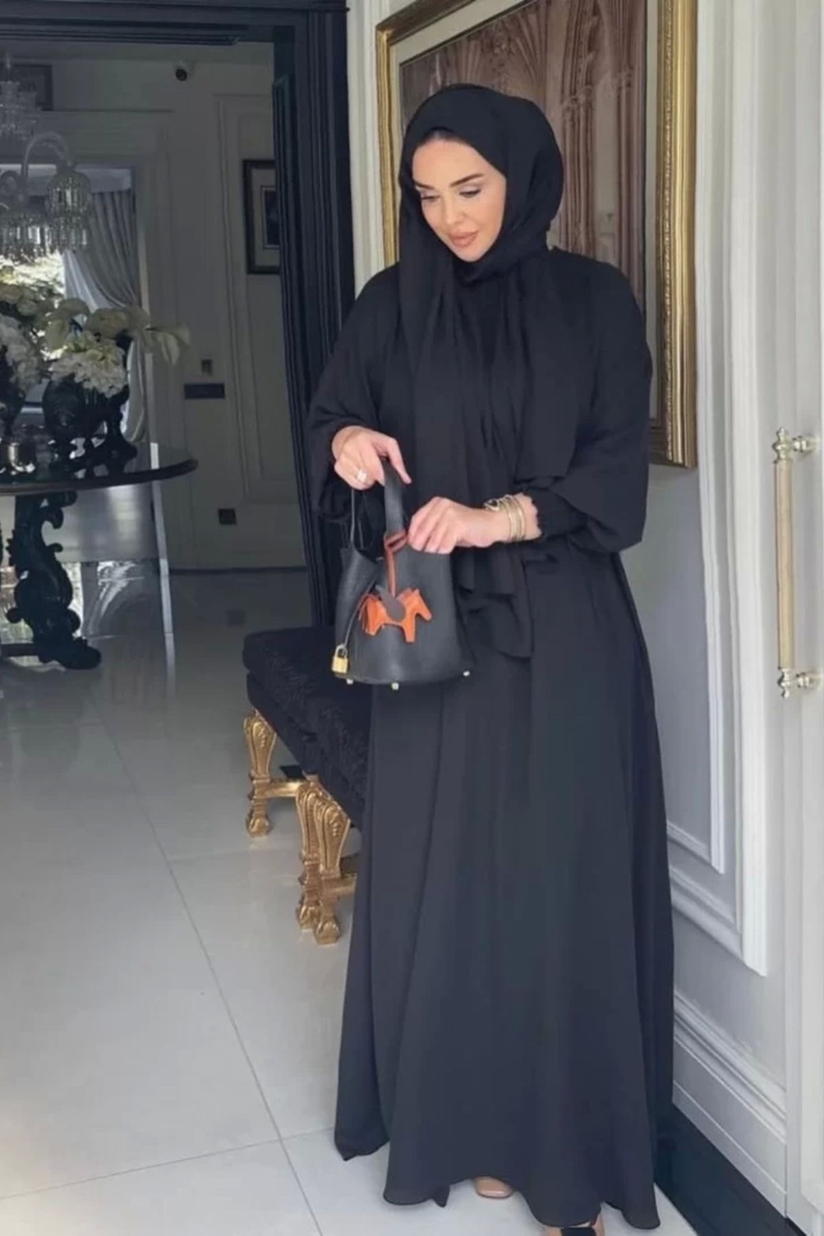 LADRANS BOUTİQUE Queen Krep Şifon Şal