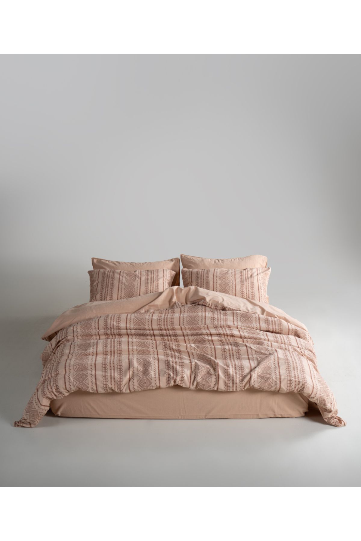 LİMASSO Stonewash 100% Yıkanmış Pamuk Nevresim Takımı Coastal - Akdeniz Beji