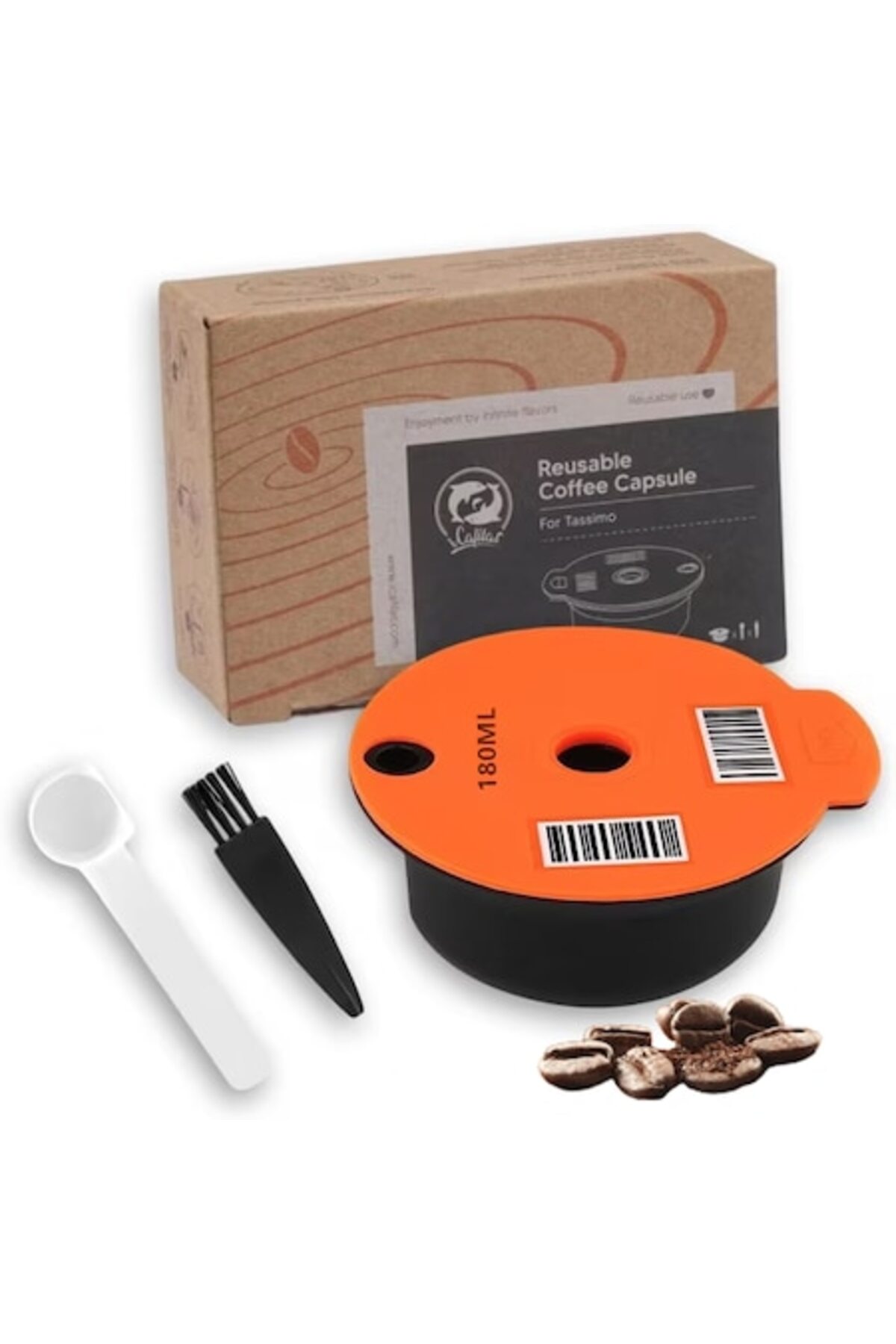 Capsule di caffè in plastica ricaricabili, filtro da caffè riutilizzabile, per Bosch Tassimo, rete in acciaio inossidabile, per casa, ufficio, bar (60 ml