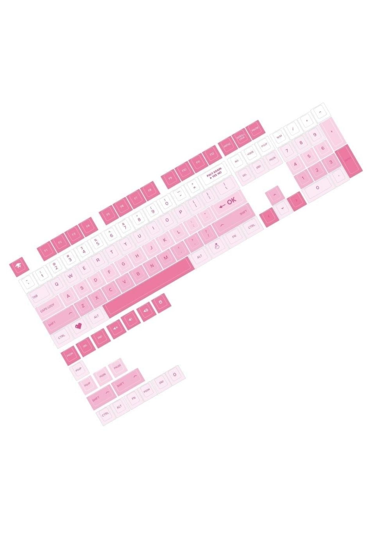 Havit H.Kraken KC003 Keycaps 123 Parça Gaming Mekanik Klavye Tuş Takımı