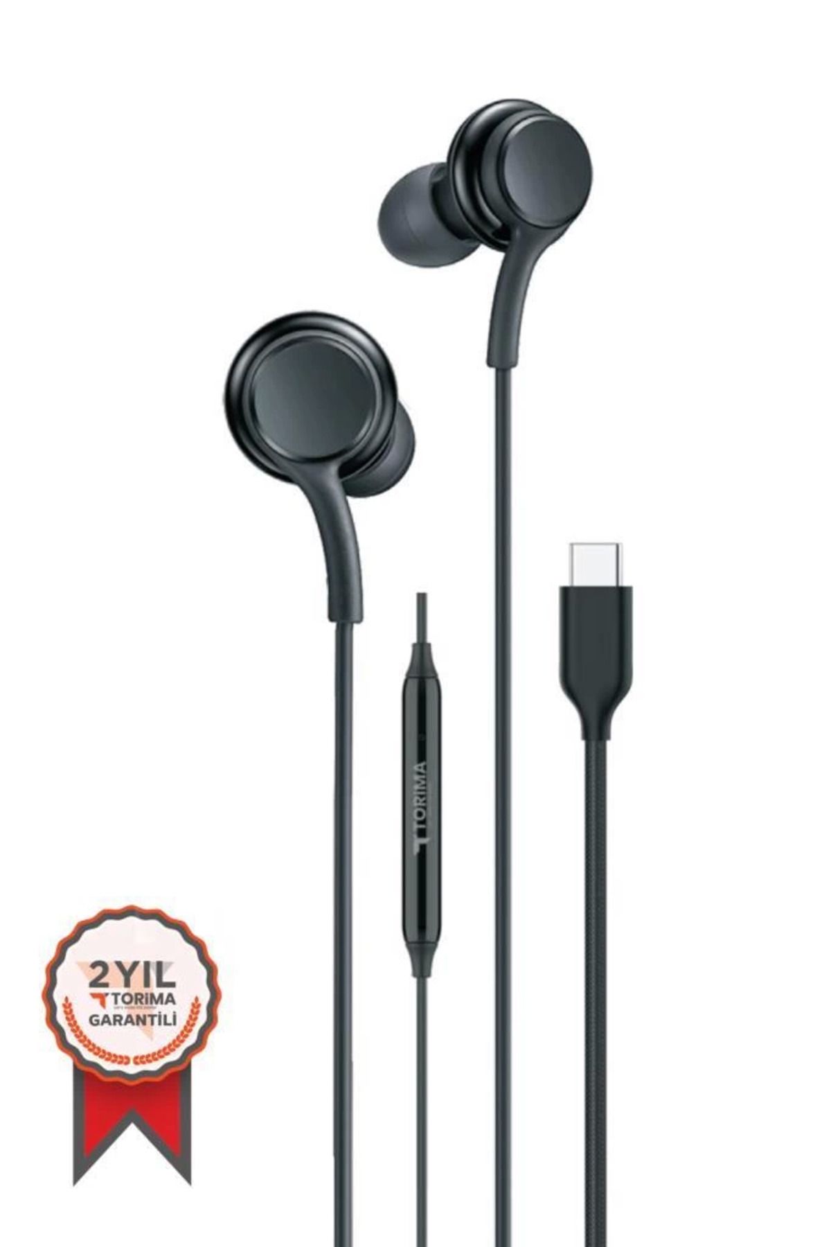 YNT İthalat S11+ Kablolu Kulaklık Type-c Telefon Uyumlu Type-c Jak Kulaklik Siyah