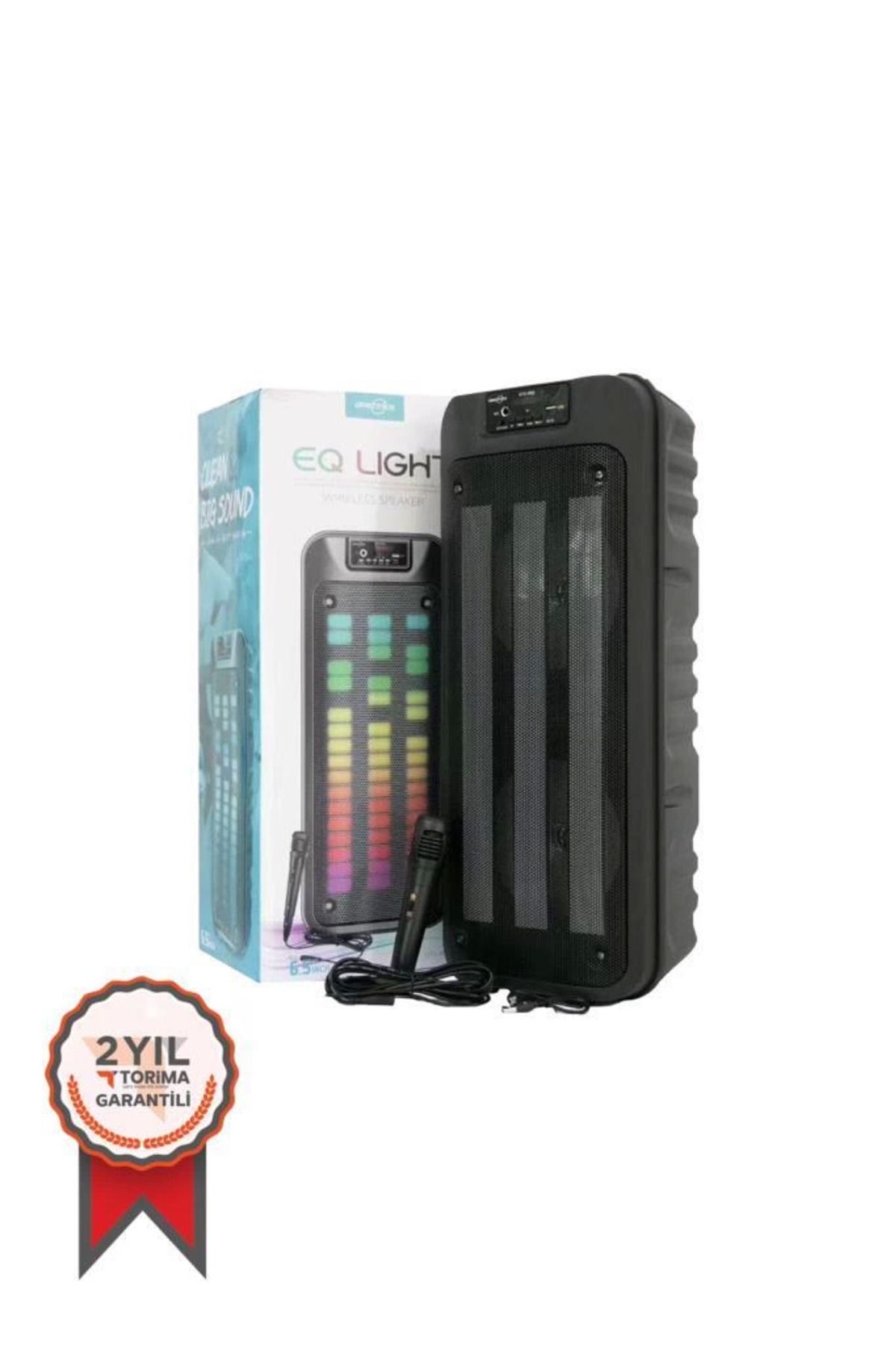 YNT İthalat Gts-1852 Taşınabilir Rgb Ledli Bluetooth Hoparlör Usb-tf Siyah