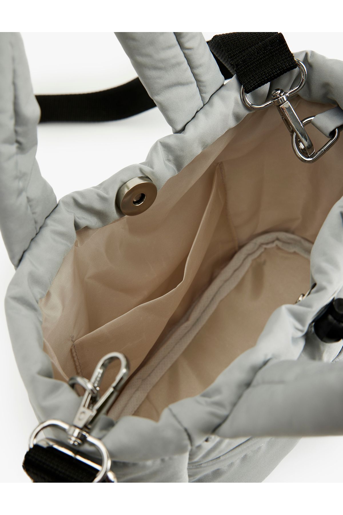 Koton-Inflatable Crossbody Bag with Handle Removable Strap 6