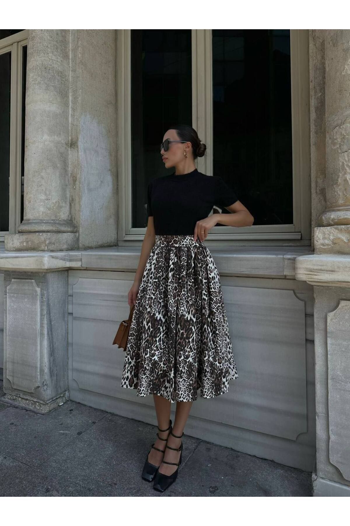 ALYA BUTİK LEOPAR ETEK