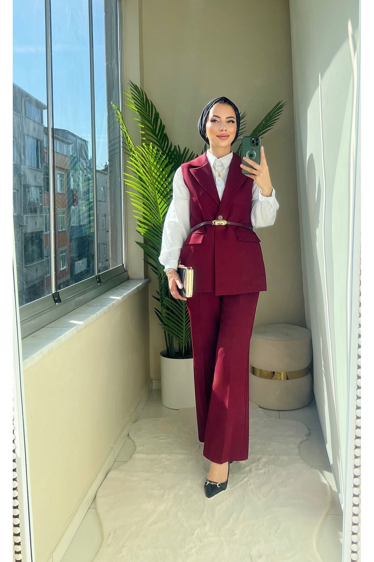 GR butik Yelek pantolon ikili takım