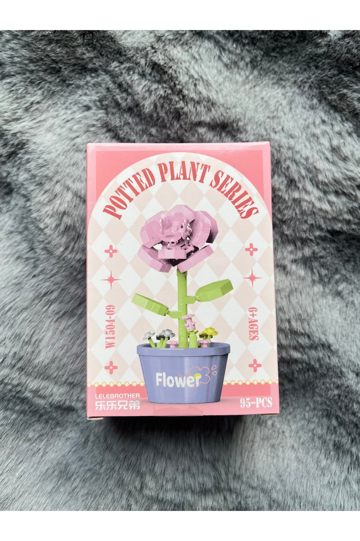 ZephiaStore Saksıda Gül Bricks Çiçek Yapı Oyuncaklar Potted Plant