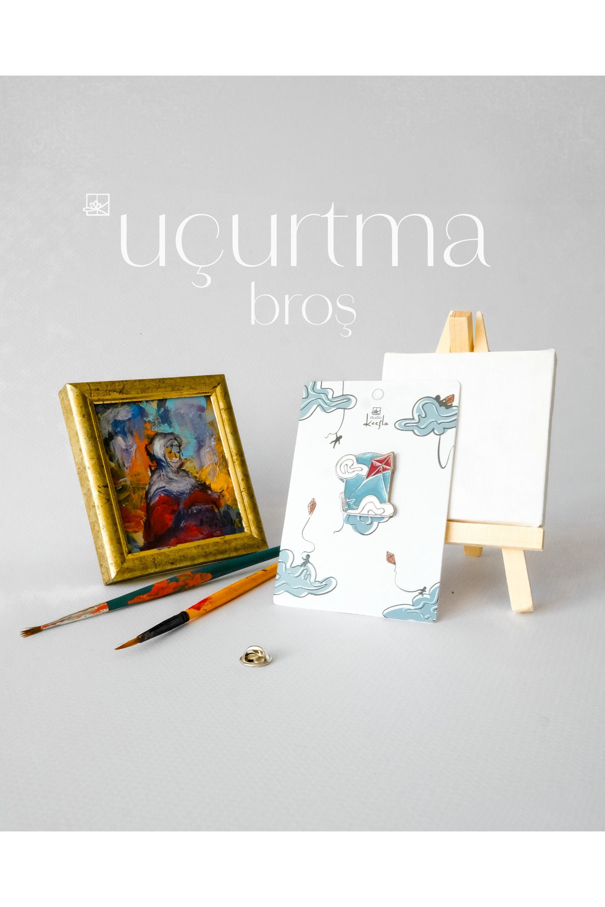 Studio Keefla Uçurtma Broş - Kite Enamel Pin