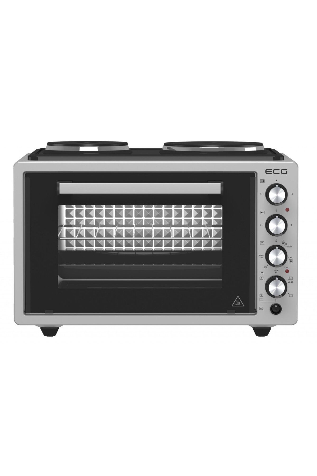 ECG Cuptor Electric Eth 3701g, 37 L, Putere Maxima 2500 W, 2 Plite, 40-230 °c, Rotisor - One Size