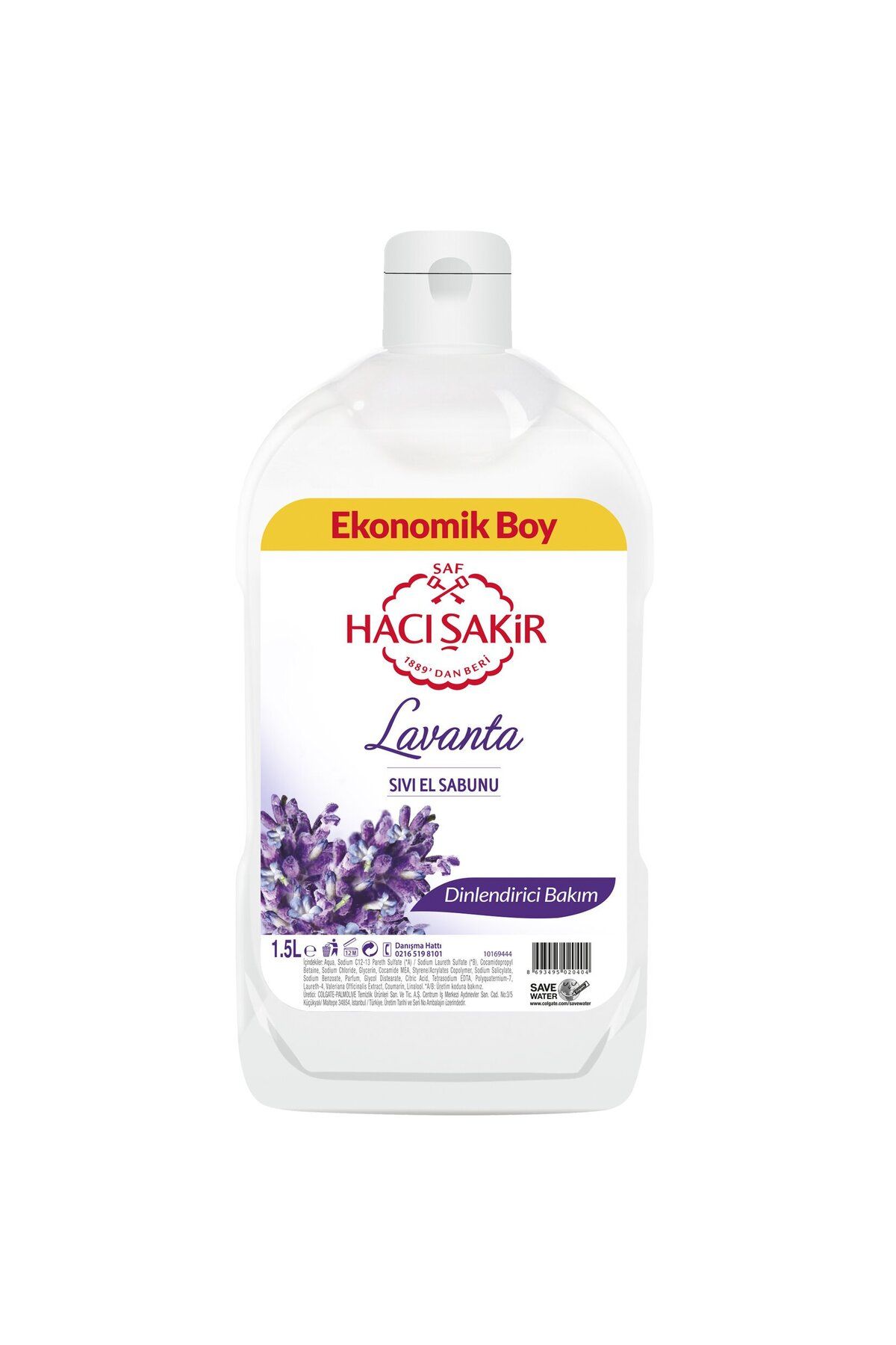 Hacı Şakir Lavanta Dinlendirici Bakım Sıvı El Sabunu 1500 Ml