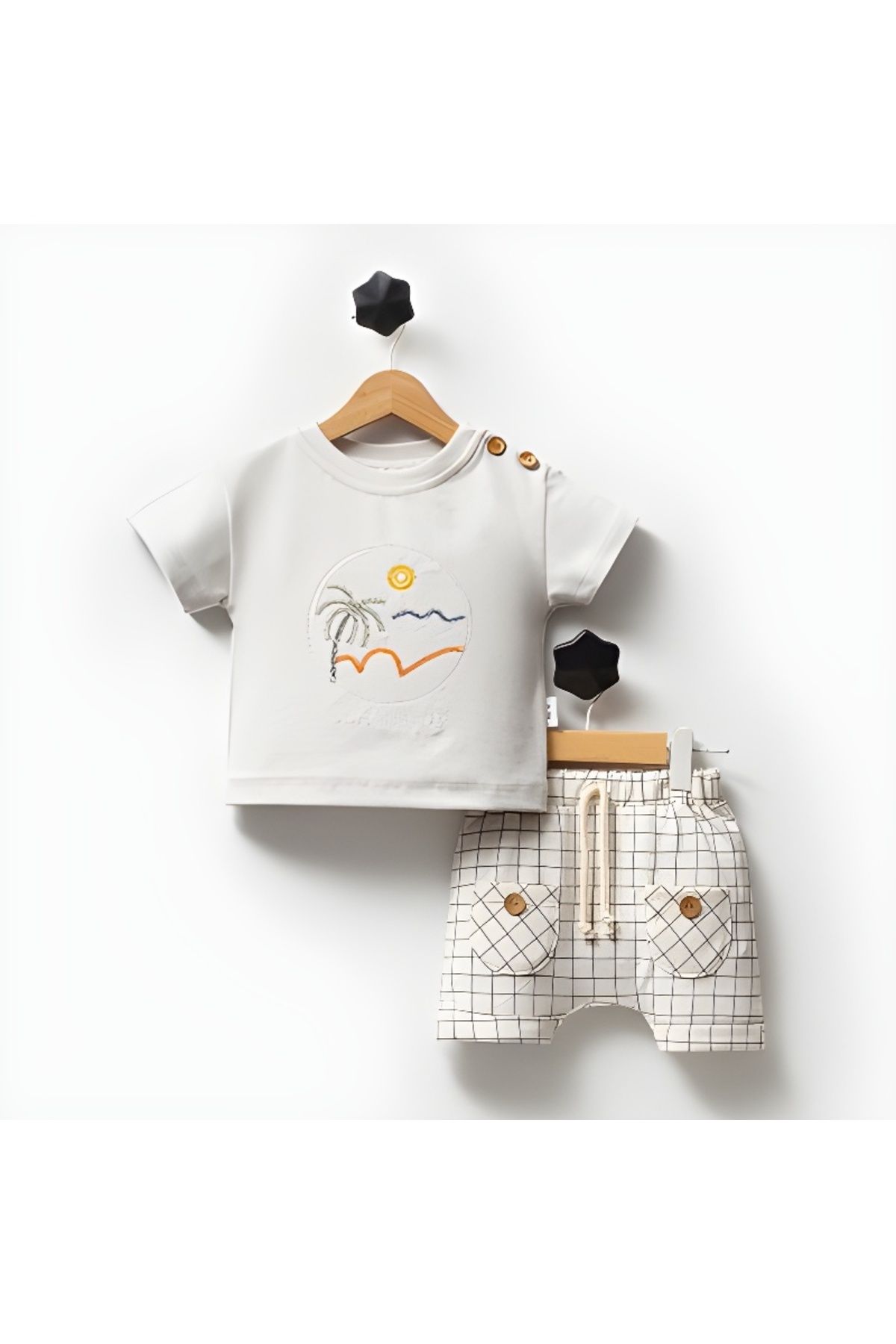 Hippıl Baby SOYUT NAKIŞLI ALT ÜST TAKIM