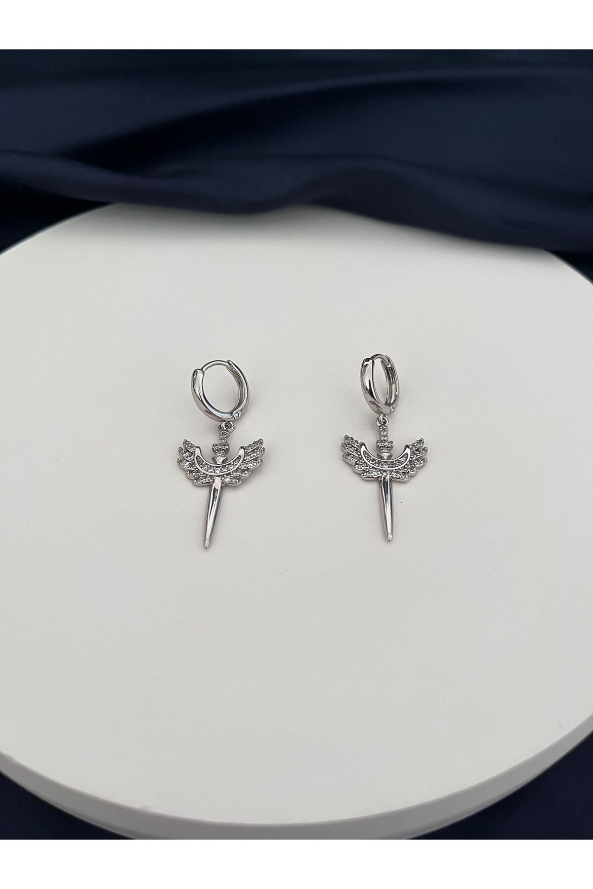 stainles steel VIP Silver Anka Küpe