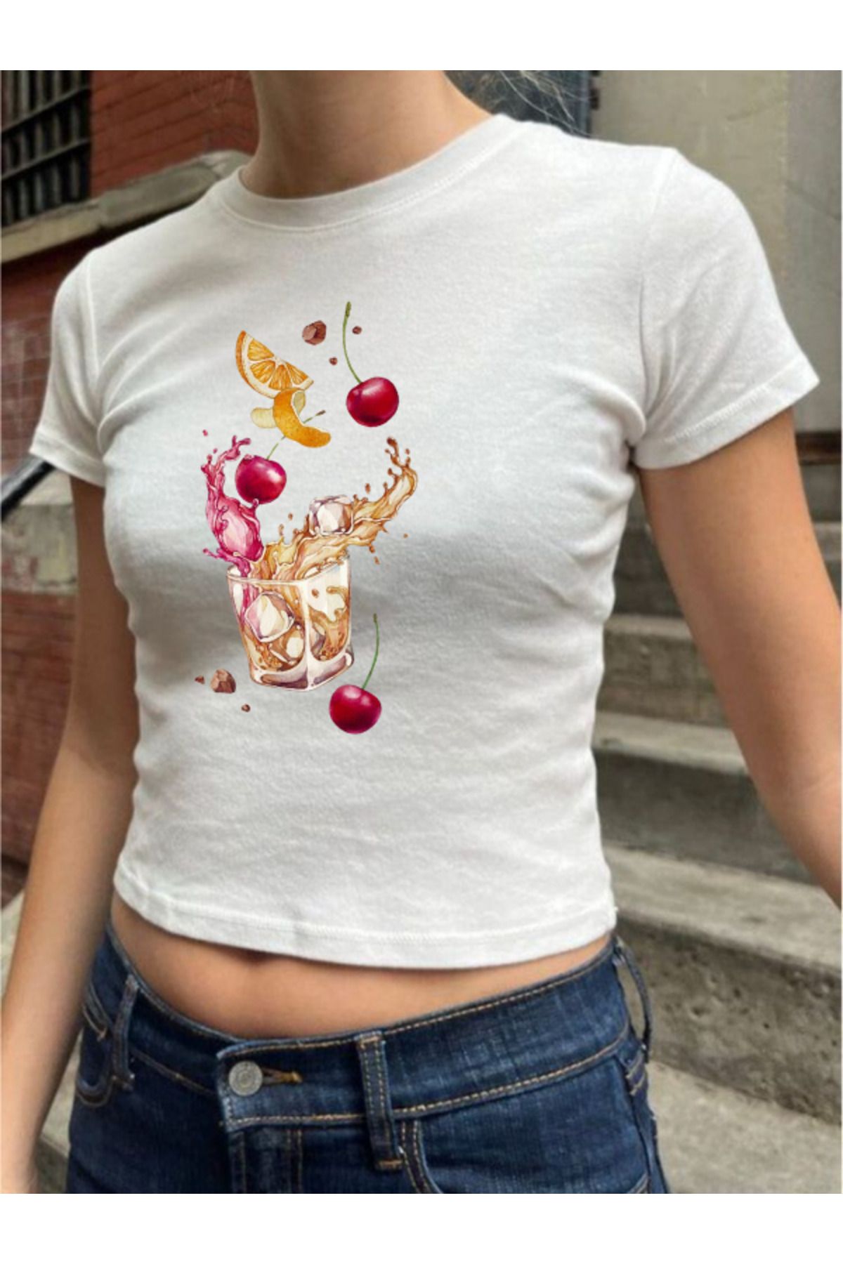 DEEFWEAR DREICH COCKTAIL (15) BASKILI BEYAZ CROP