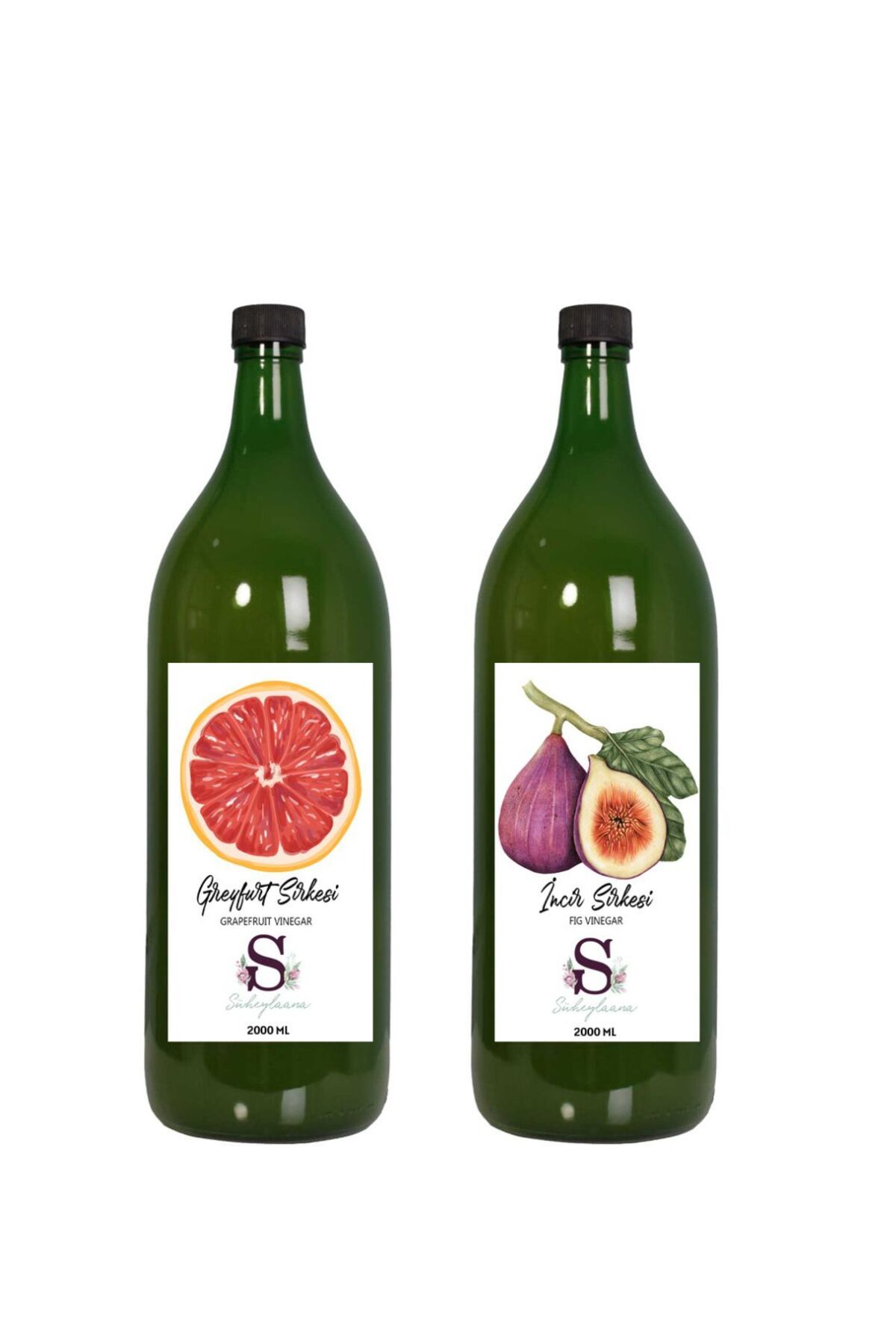 Süheylaana Doğal Greyfurt Sirkesi 2000 Ml - Doğal İncir Sirkesi 2000 Ml
