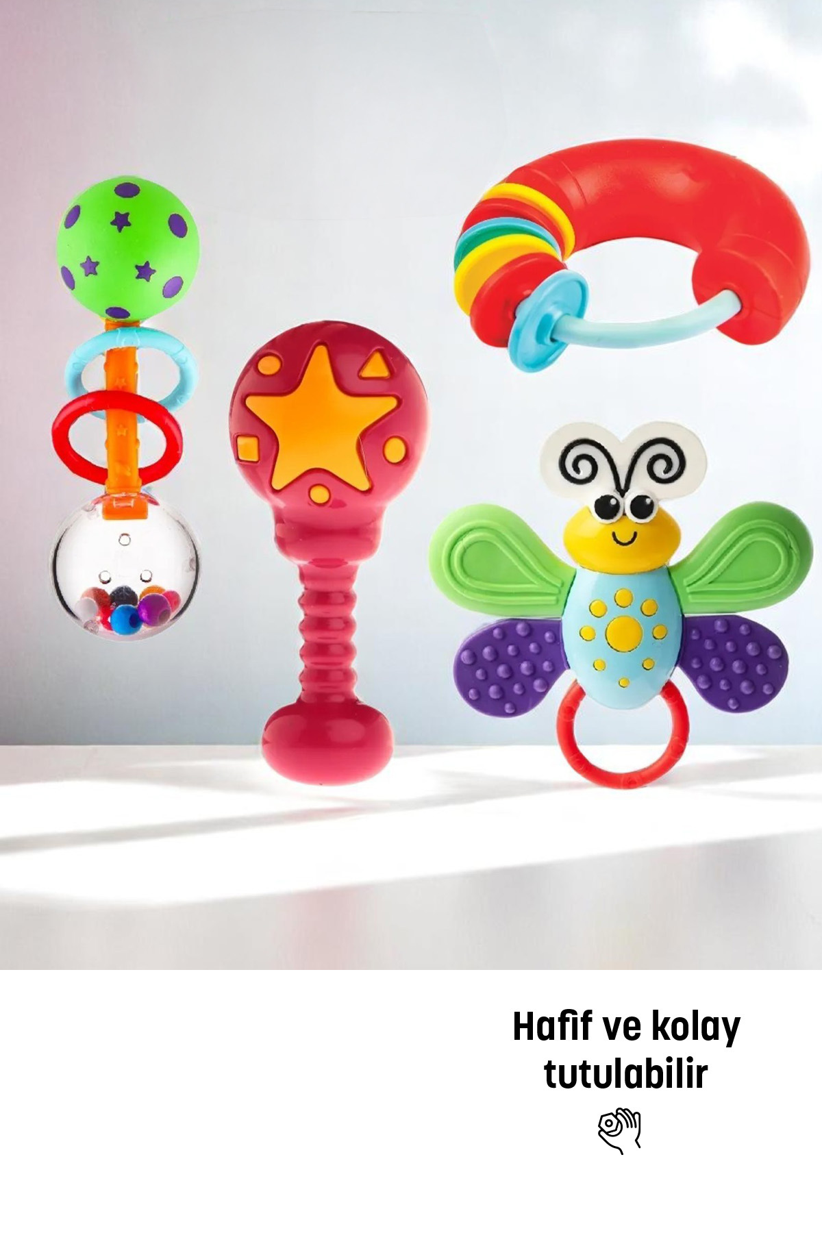 Kiki Bebeğimin Ilk Çıngırakları 4'lü Çıngırak & Dişlik Seti fotoğrafı 4 (önizleme)