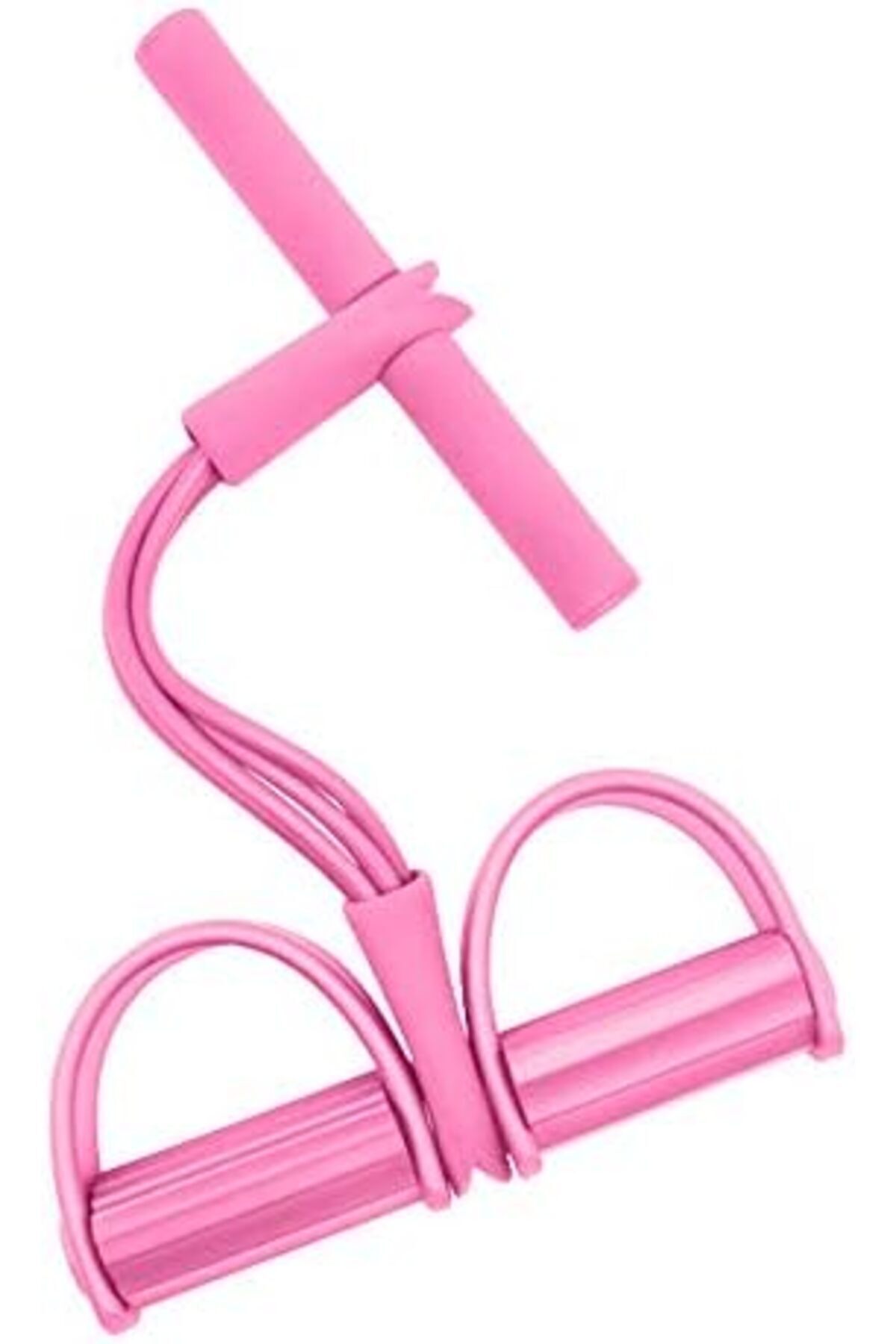 شريط مقاومة للياقة البدنية تومي مع حبل مطاطي مرن للساقين والفخذين والذراعين والظهر - وردي