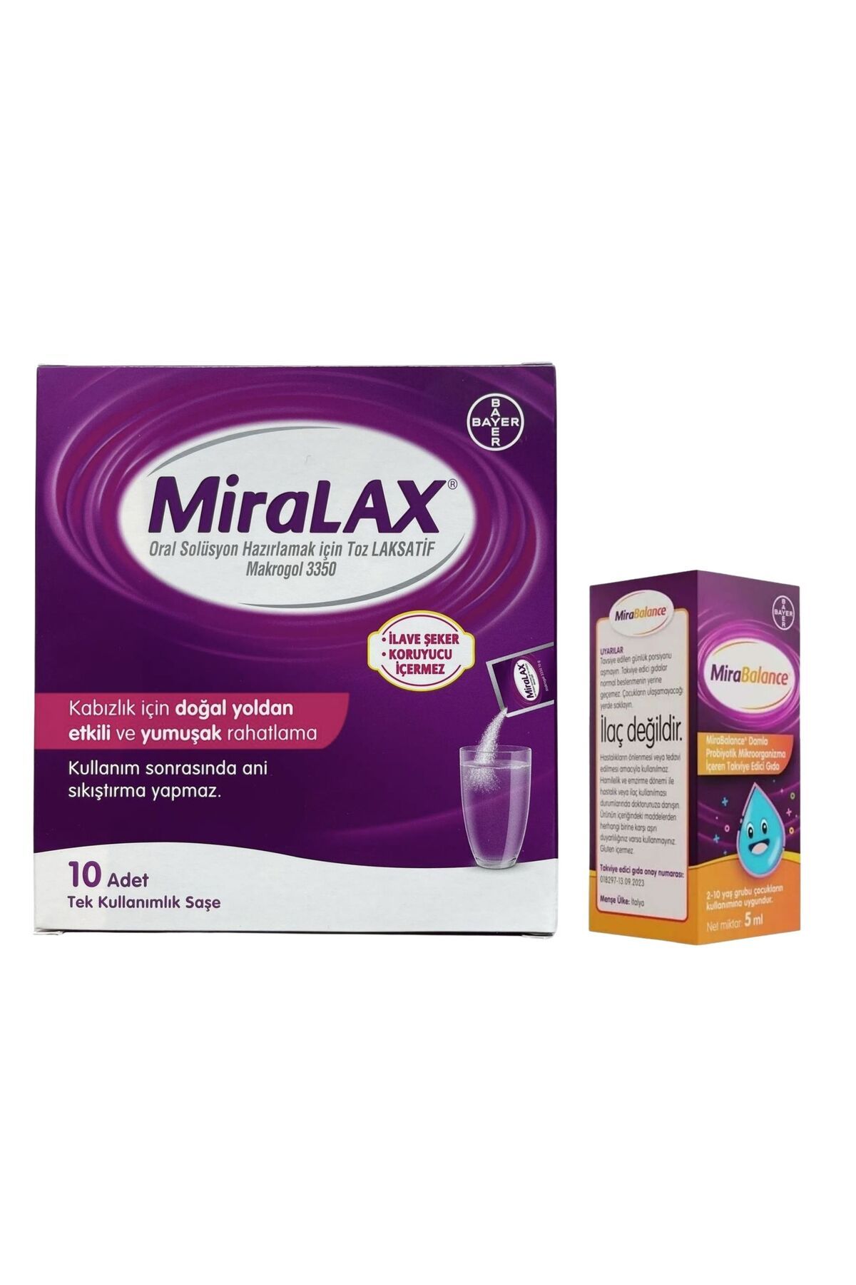 Miralax 10 Şase + Mirabalance Probiyotik Damla 5 ml