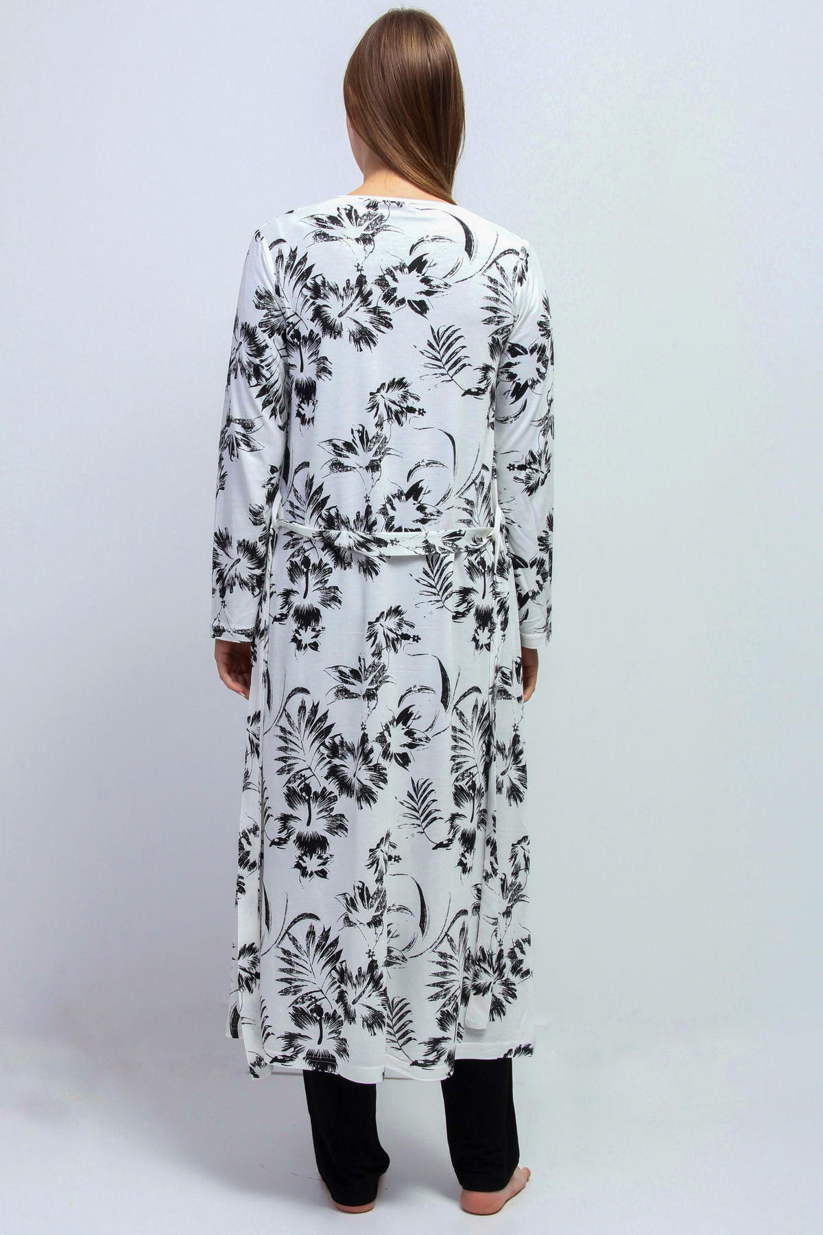 ByLohusa Effortt Siyah Sabahlıklı Hamile Lohusa Pijama Takımı fotoğrafı 4 (önizleme)