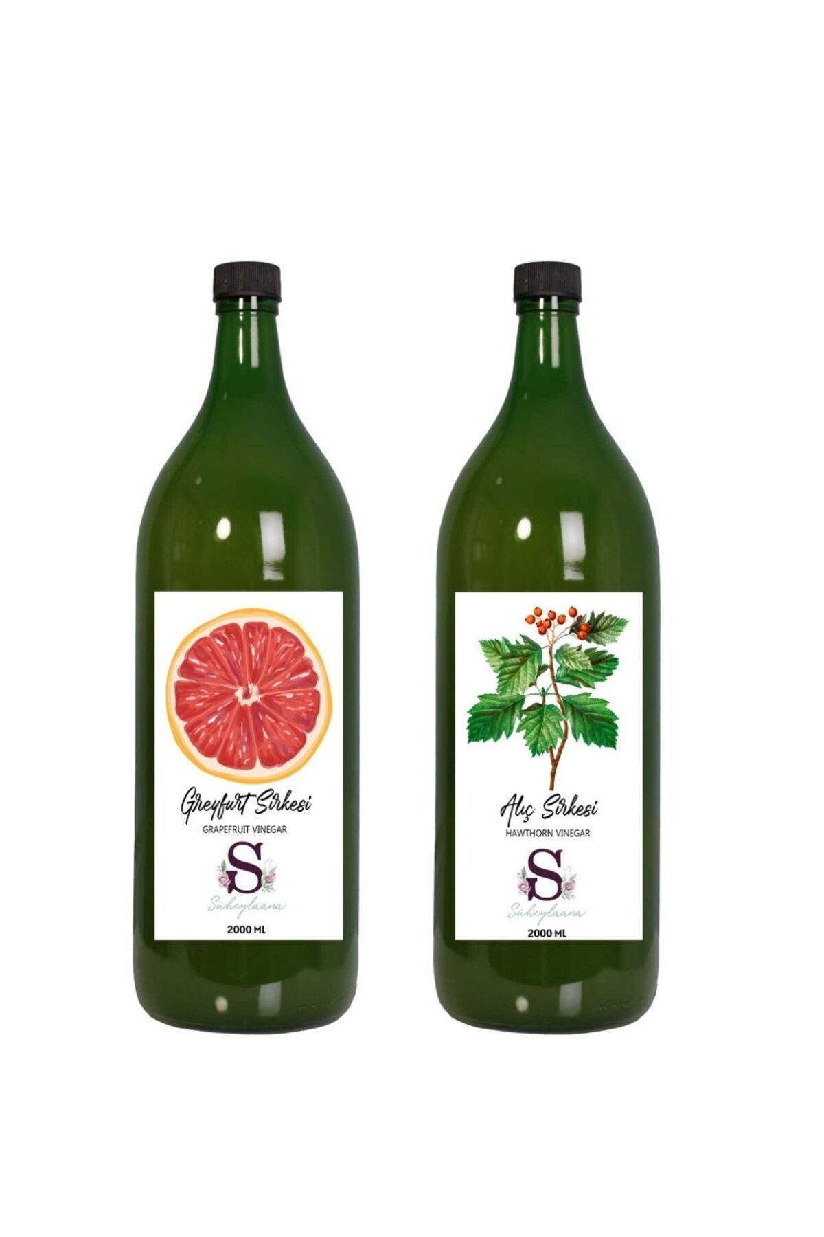 Süheylaana Doğal Greyfurt Sirkesi 2000 Ml - Doğal Alıç Sirkesi 2000 Ml